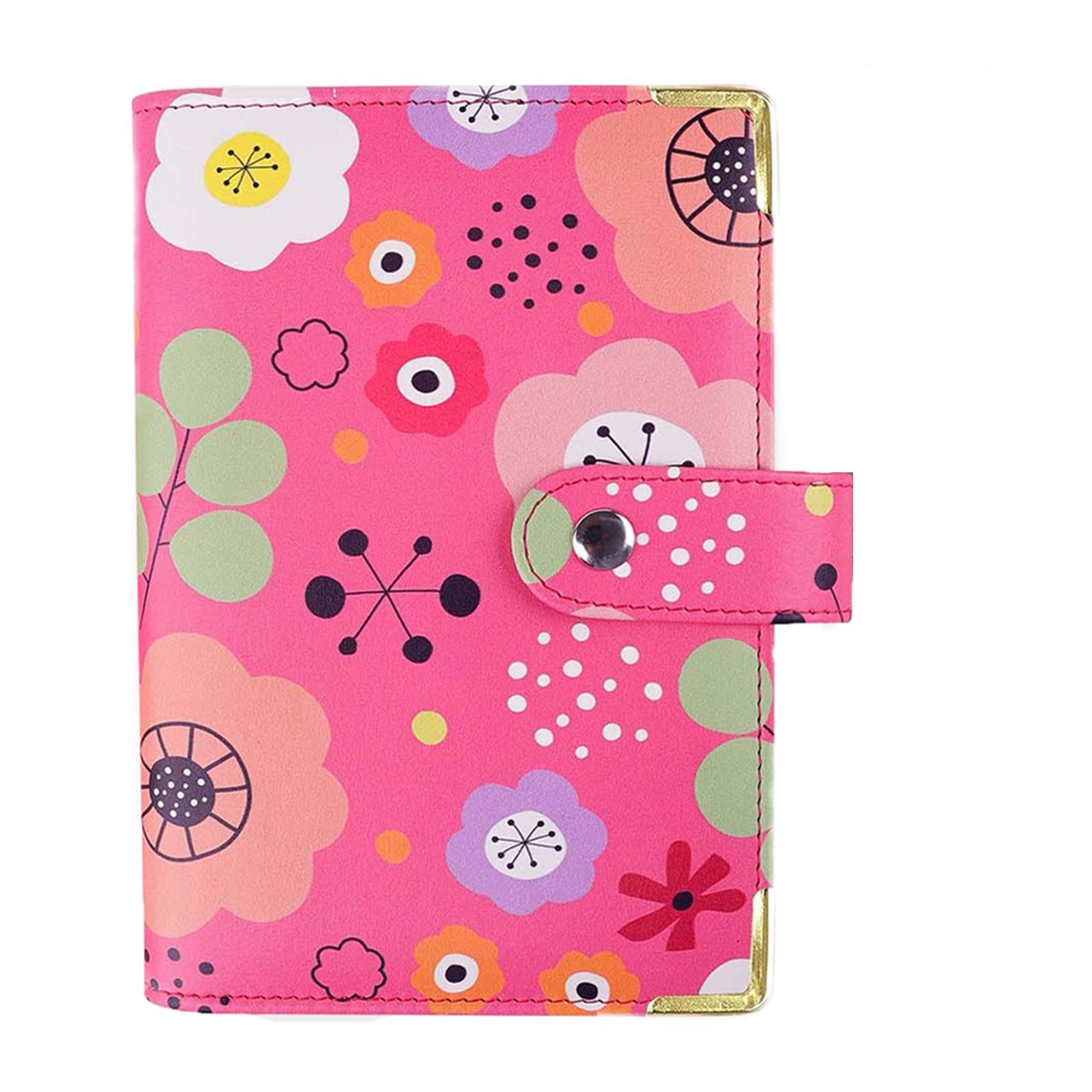 A6 Budget Binder Planner Notebook Binder for Cash Bill Money Budget Saving Pink