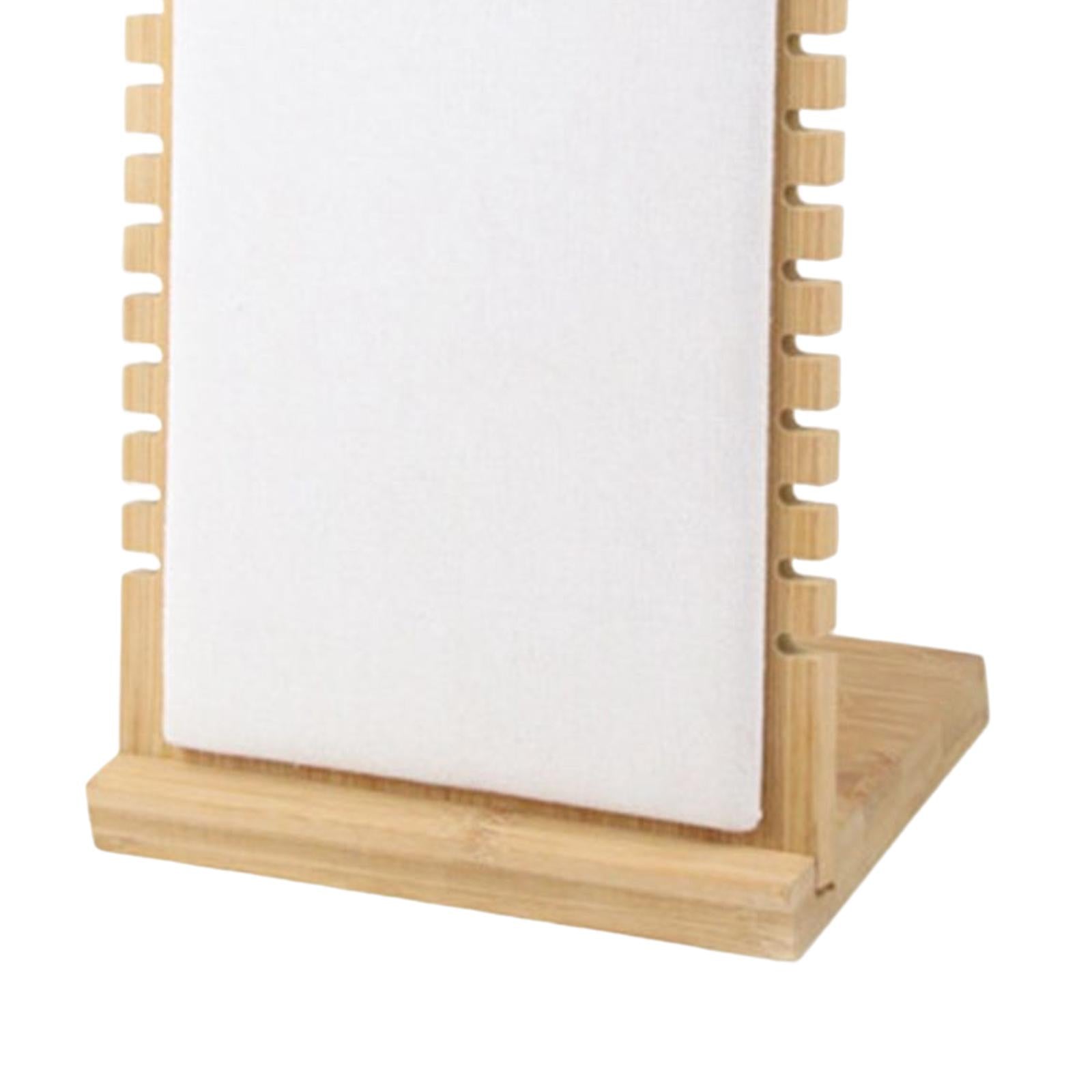 Necklace Display Stand Necklace Easel Showcase for Countertop Decor White