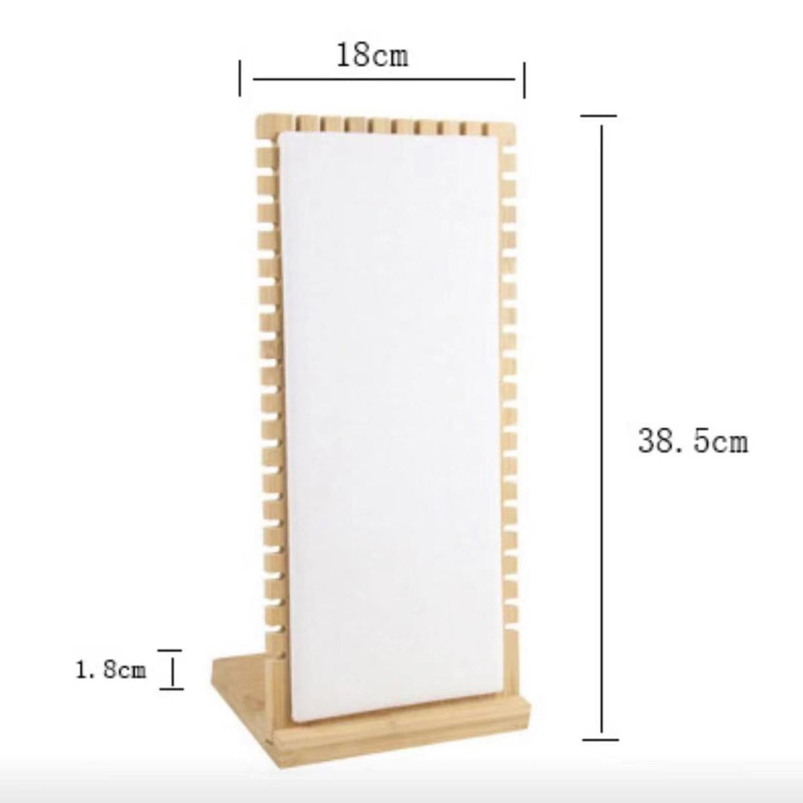 Necklace Display Stand Necklace Easel Showcase for Countertop Decor White