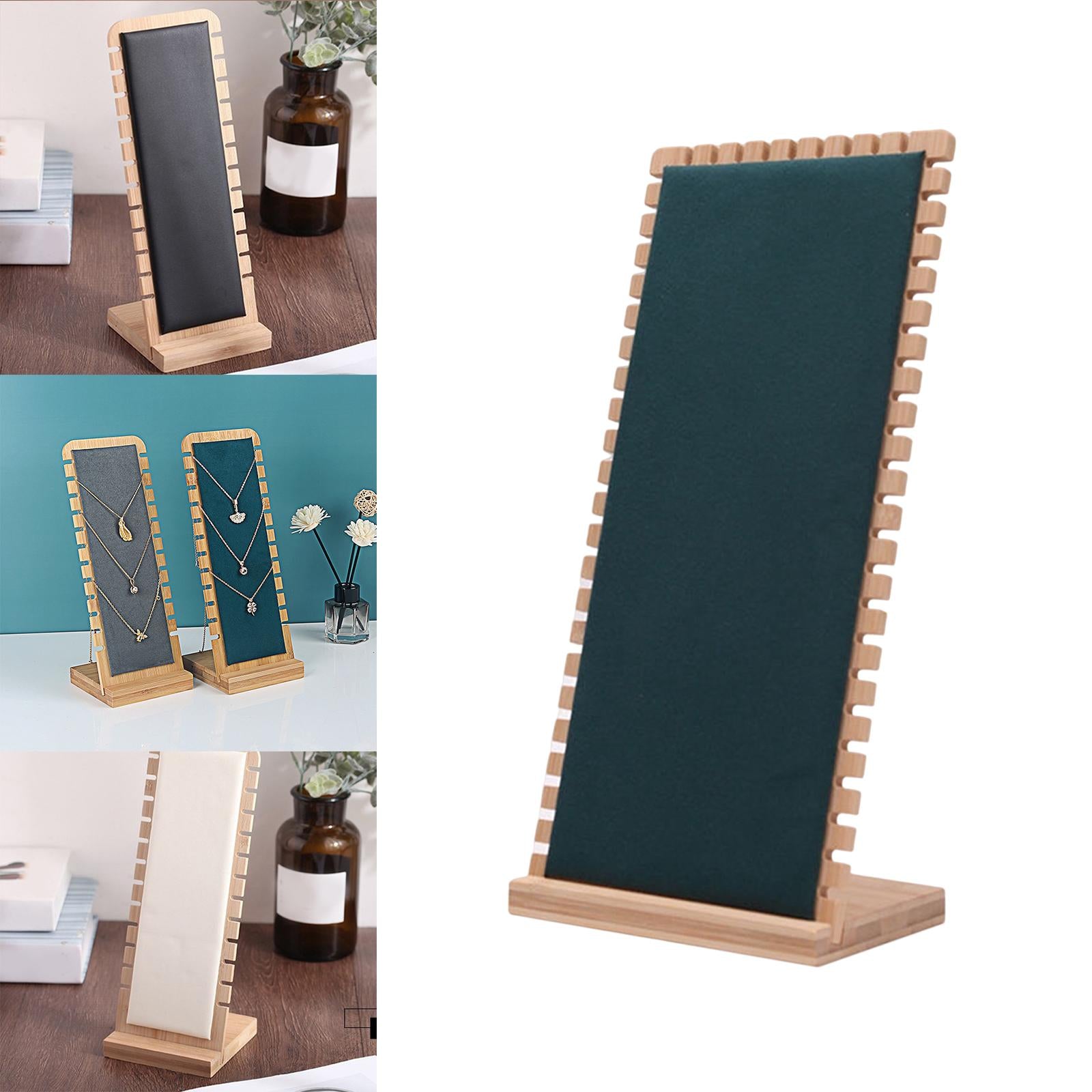 Necklace Display Stand Necklace Easel Showcase for Countertop Decor Green