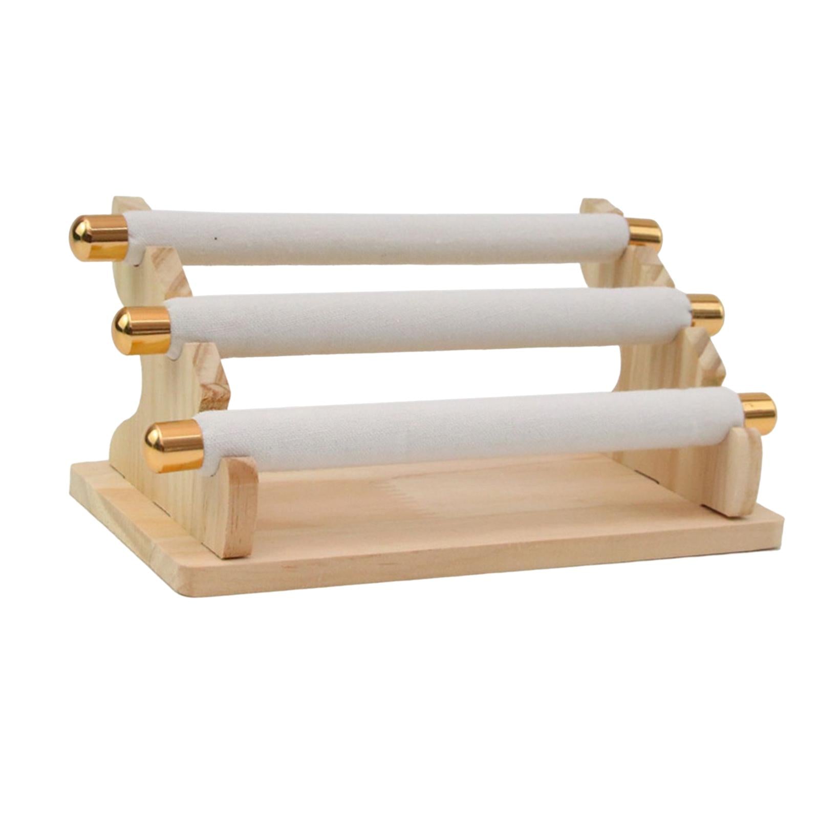 Freestanding Rings Display Holder Showcase Holder for Home Tabletop White
