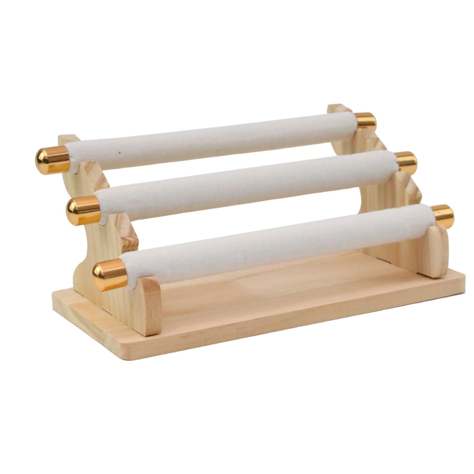Freestanding Rings Display Holder Showcase Holder for Home Tabletop White