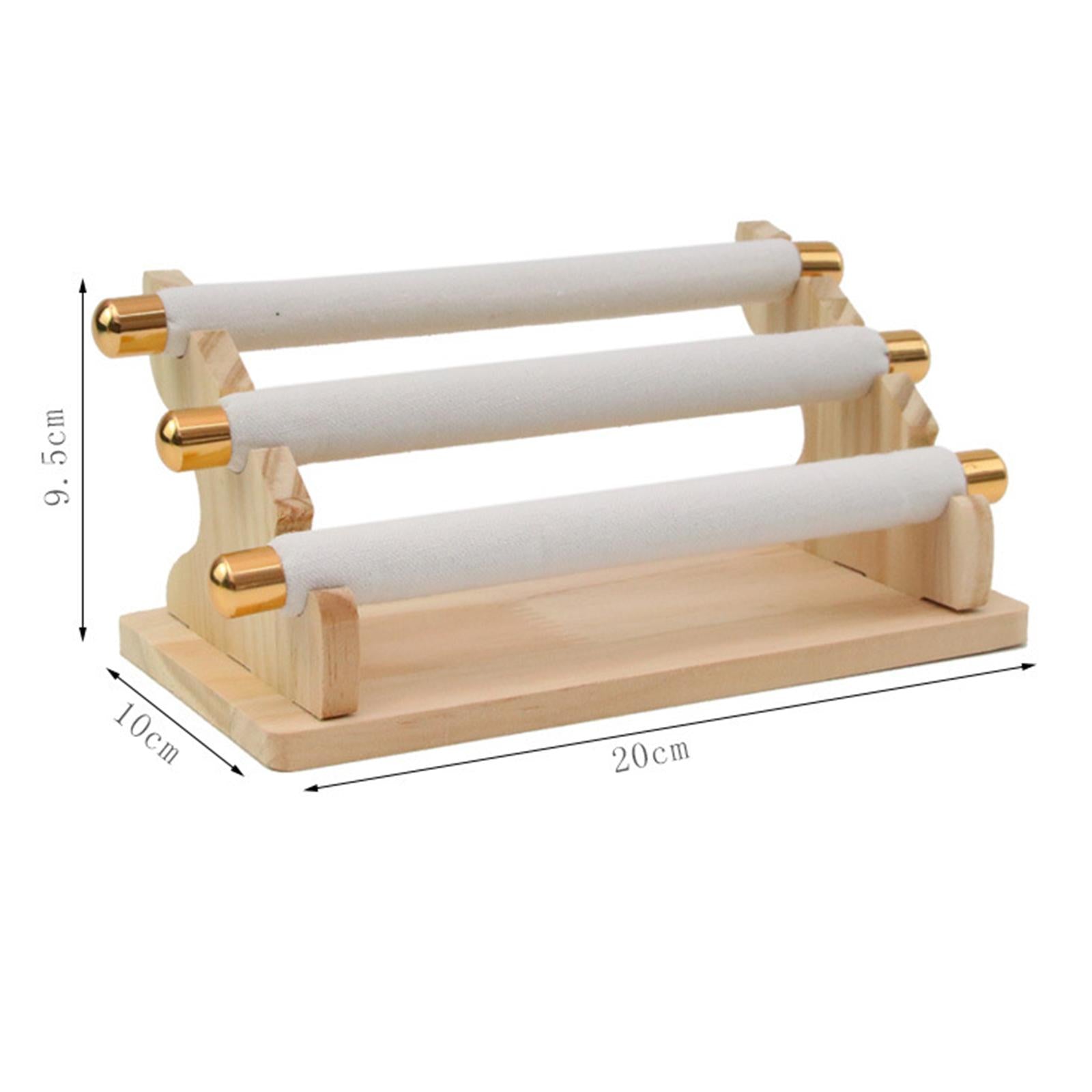 Freestanding Rings Display Holder Showcase Holder for Home Tabletop White
