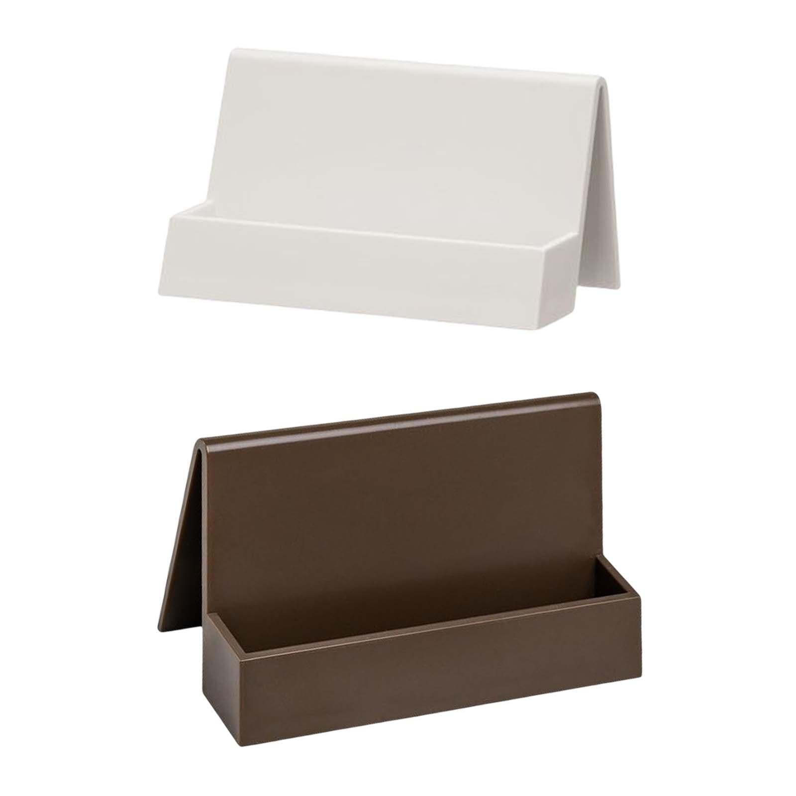 Business Card Holder Office Supplies Greeting Card Display for Conference White