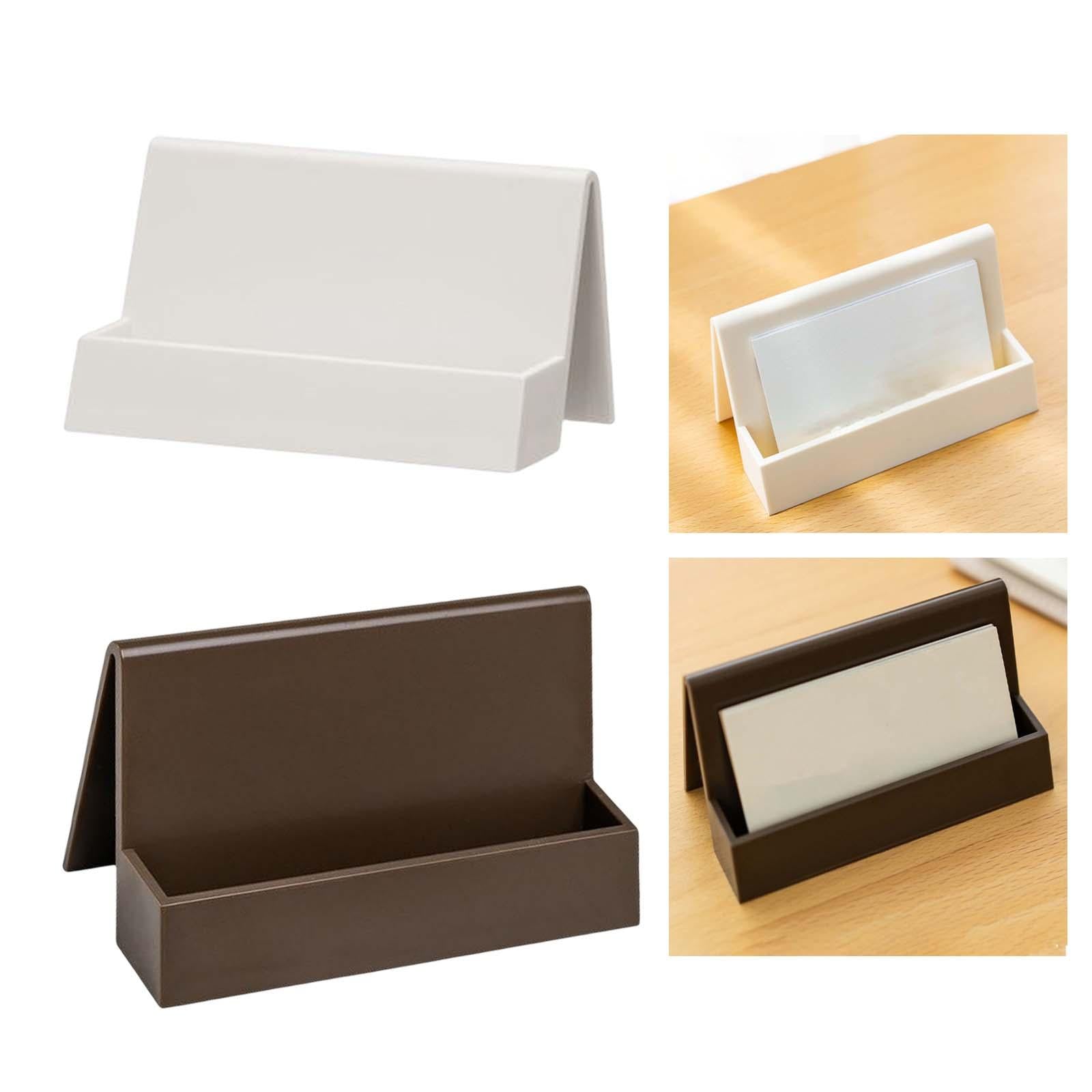 Business Card Holder Office Supplies Greeting Card Display for Conference White