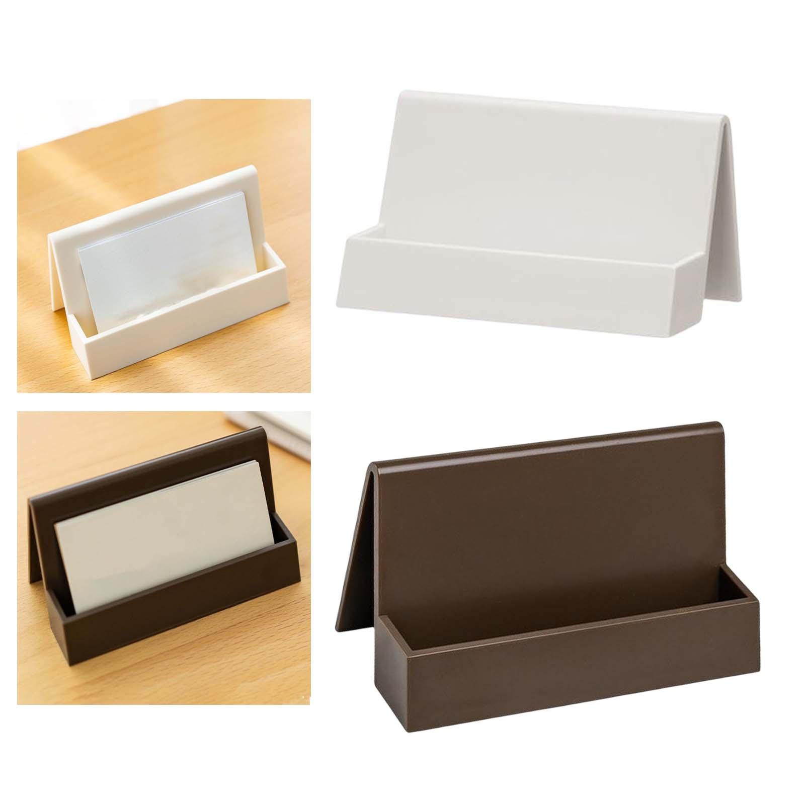 Business Card Holder Office Supplies Greeting Card Display for Conference White