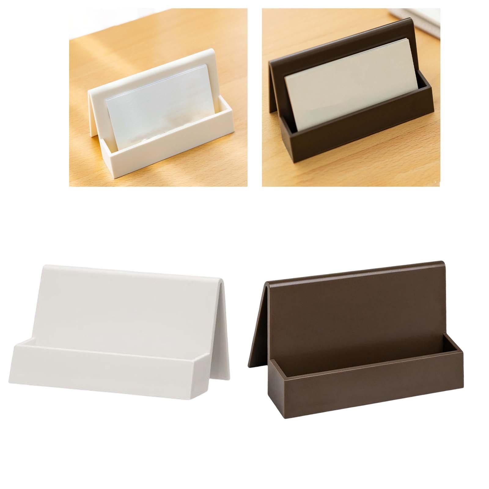 Business Card Holder Office Supplies Greeting Card Display for Conference White