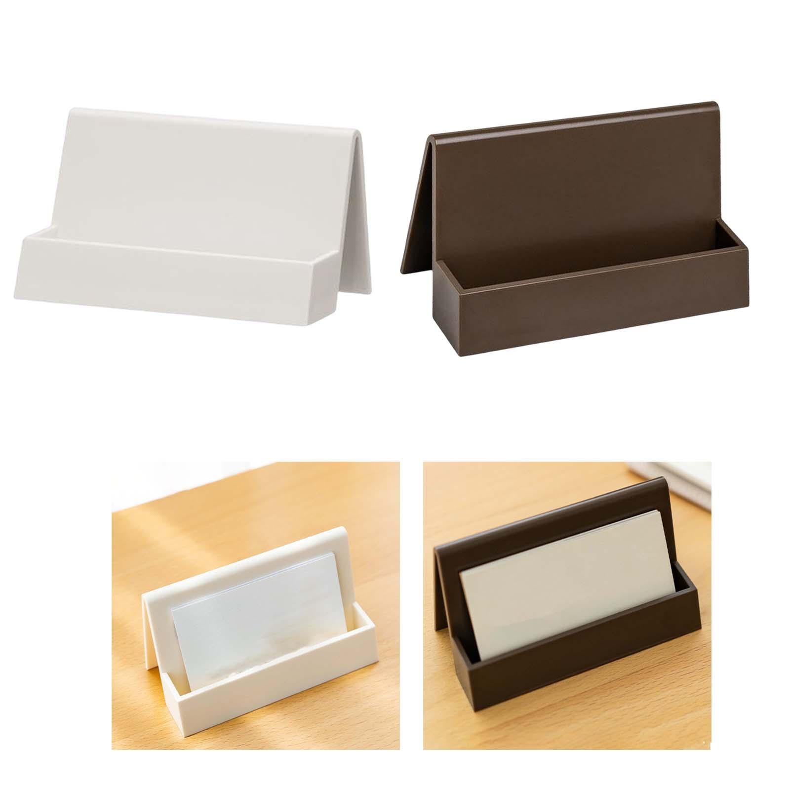 Business Card Holder Office Supplies Greeting Card Display for Conference White