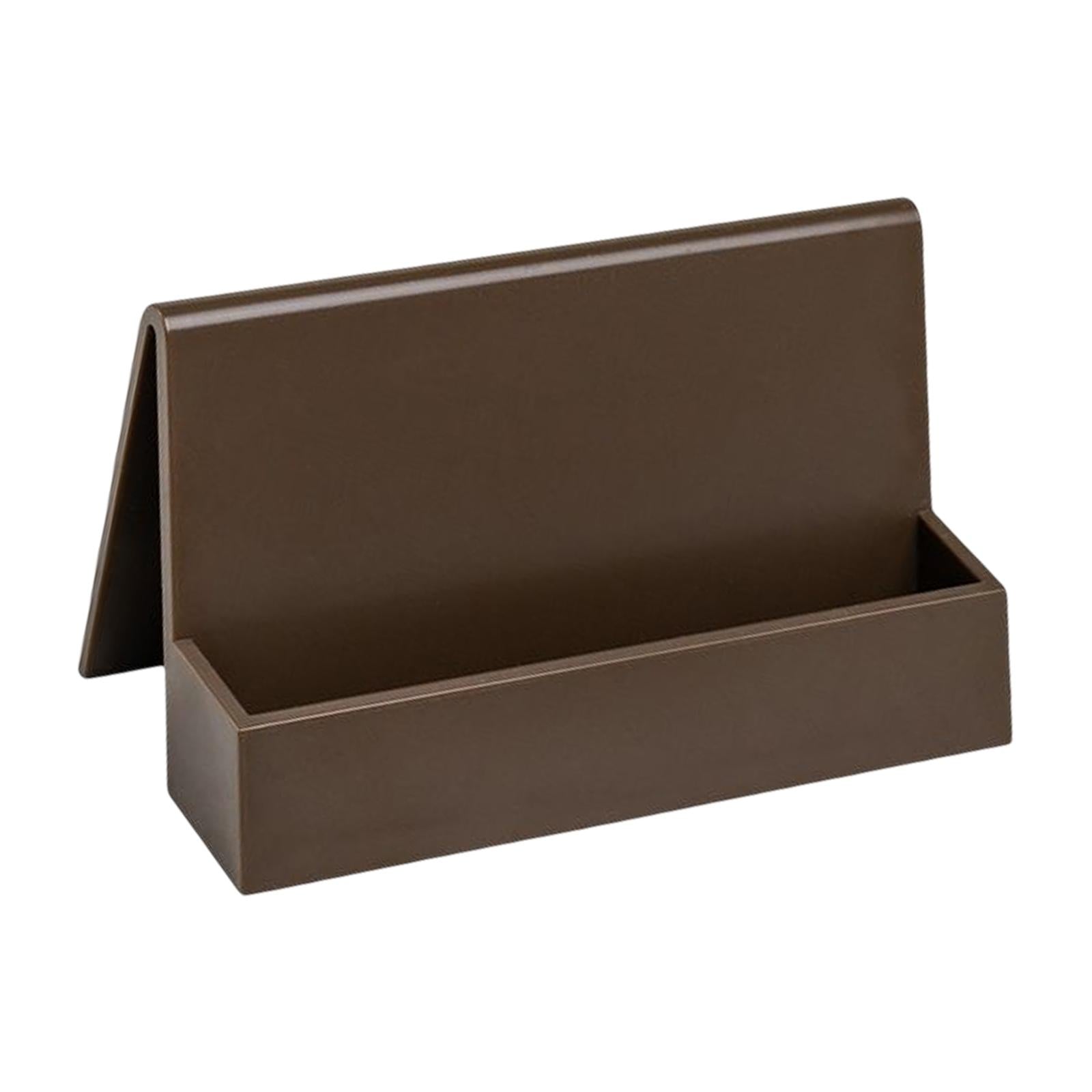 Business Card Holder Office Supplies Greeting Card Display for Conference Brown