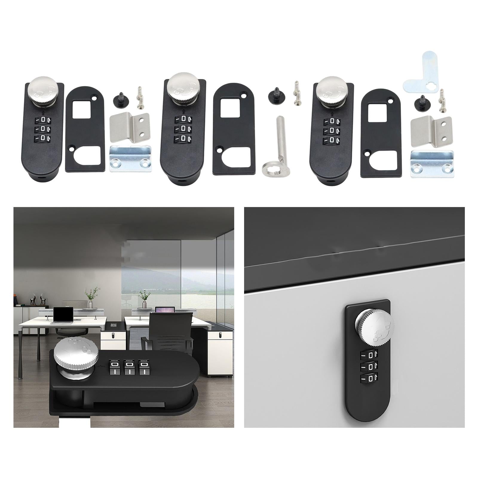 Modern Drawer Lock Combination Lock Convenient mini Home Wardrobes Single