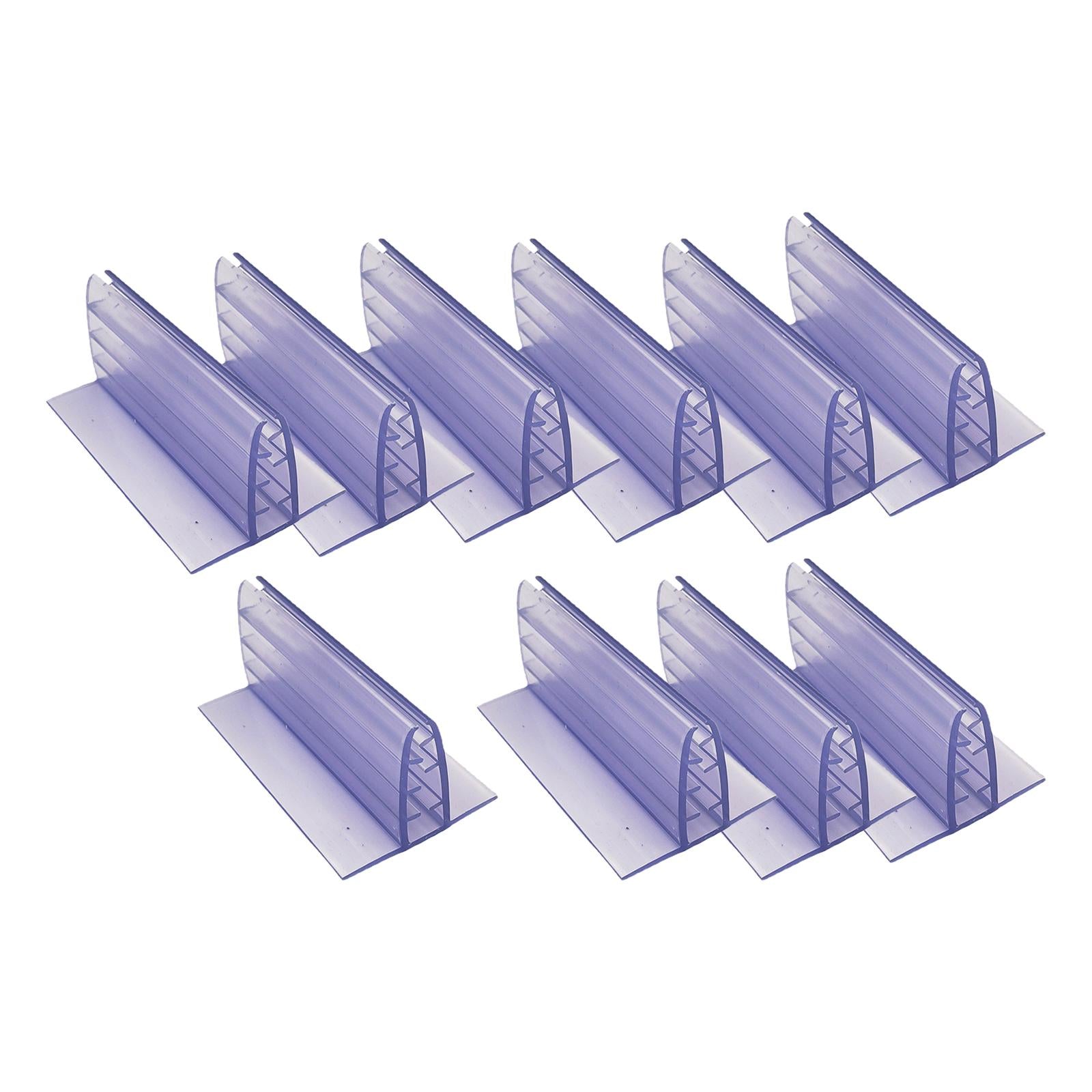 10Pcs Clip Holder Stand Promotion Clear for Warehouse restaurant 7.5cm x 4cm x 3.2cm