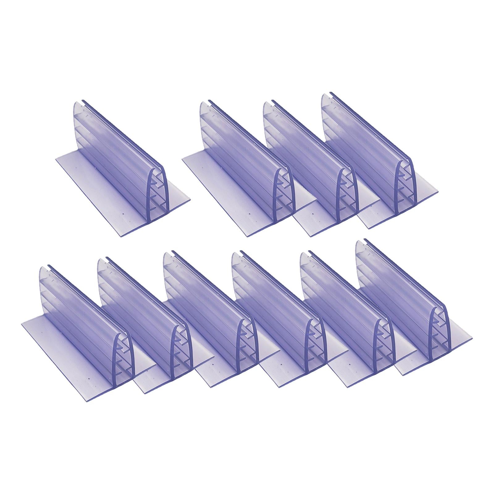 10Pcs Clip Holder Stand Promotion Clear for Warehouse restaurant 7.5cm x 4cm x 3.2cm