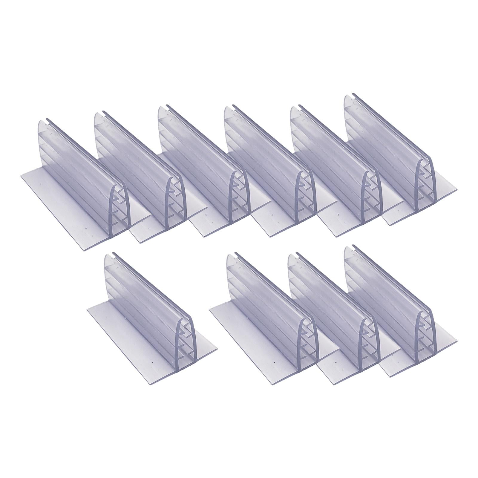 10Pcs Clip Holder Stand Promotion Clear for Warehouse restaurant 5cm x 4cm x 3.2cm