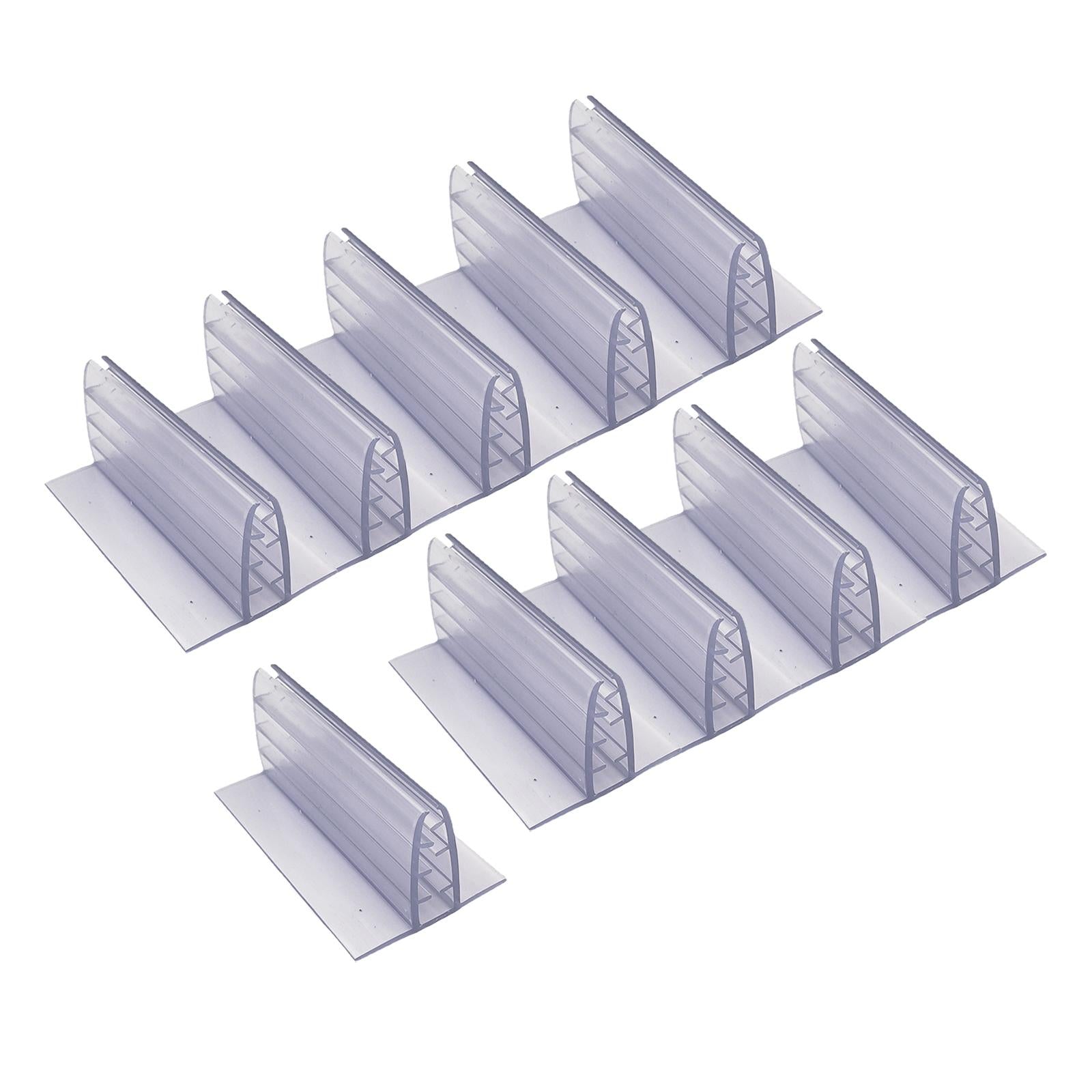 10Pcs Clip Holder Stand Promotion Clear for Warehouse restaurant 5cm x 4cm x 3.2cm