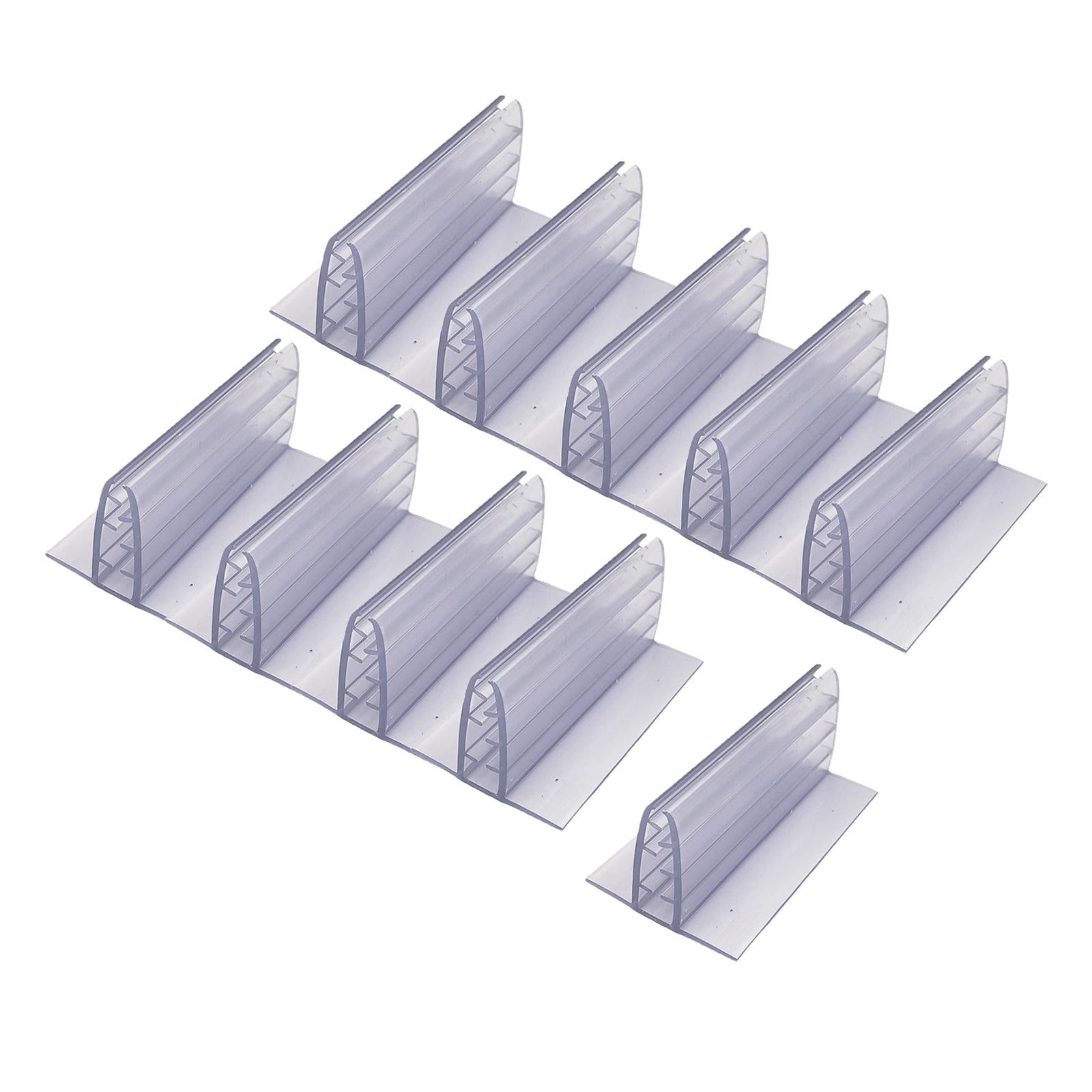 10Pcs Clip Holder Stand Promotion Clear for Warehouse restaurant 5cm x 4cm x 3.2cm