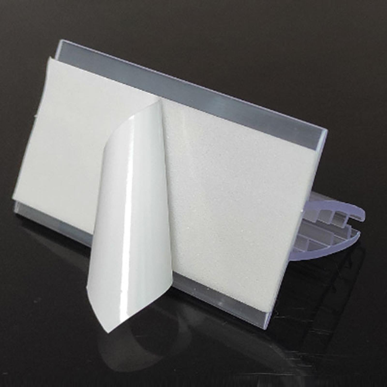 10Pcs Clip Holder Stand Promotion Clear for Warehouse restaurant 5cm x 4cm x 3.2cm