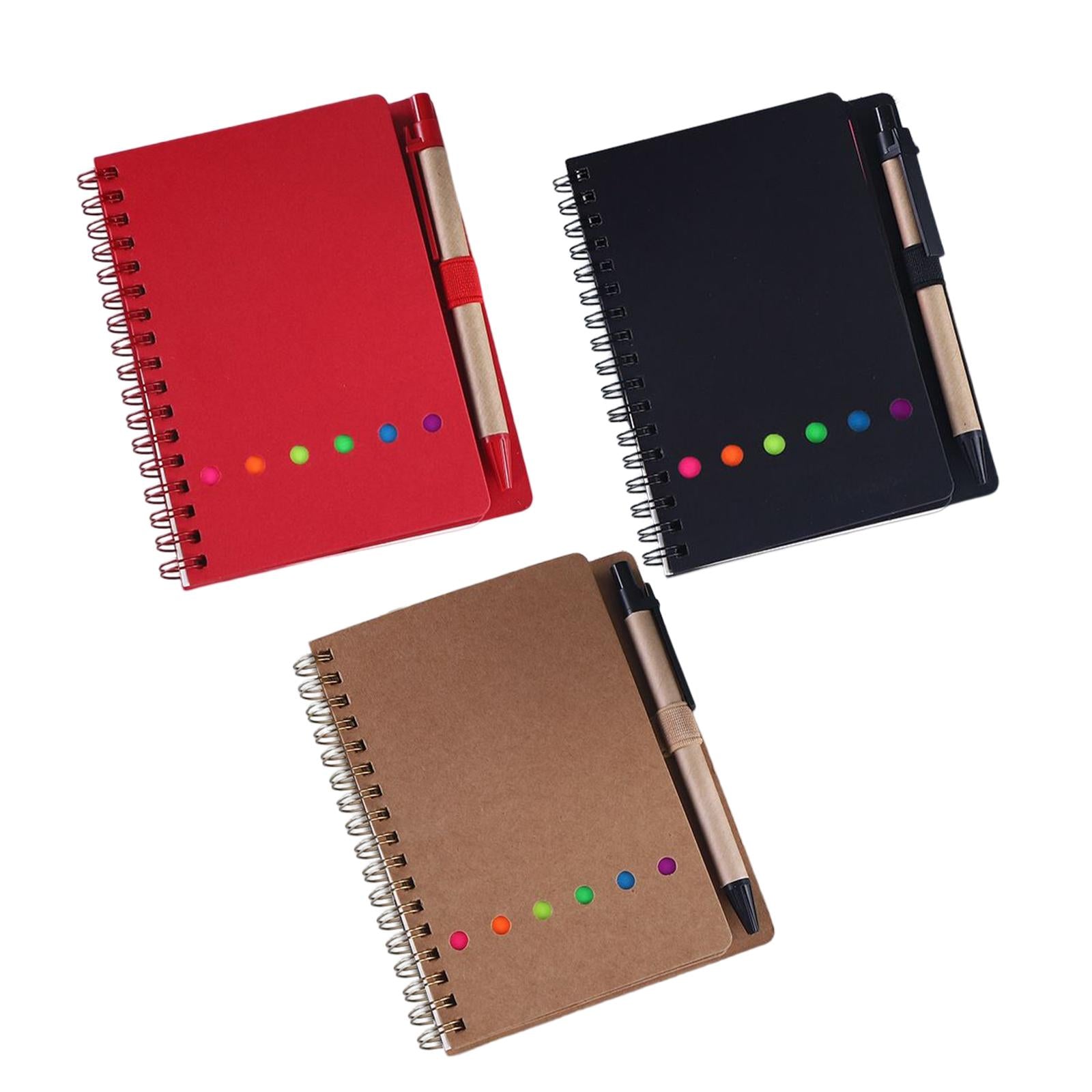 Travel Writing Notebook Diary Book Portable with Sticker for Diary Gifts Red