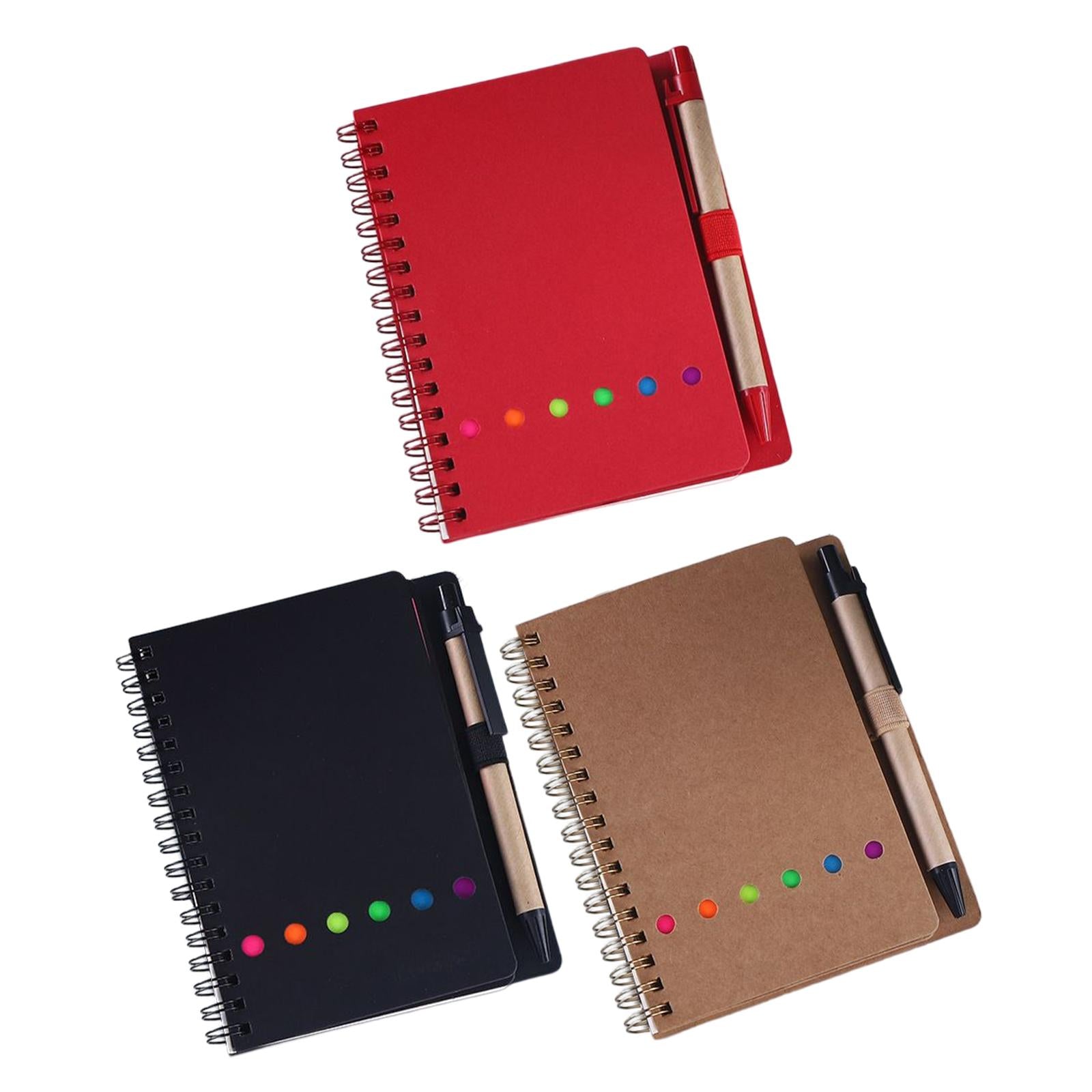 Travel Writing Notebook Diary Book Portable with Sticker for Diary Gifts Red