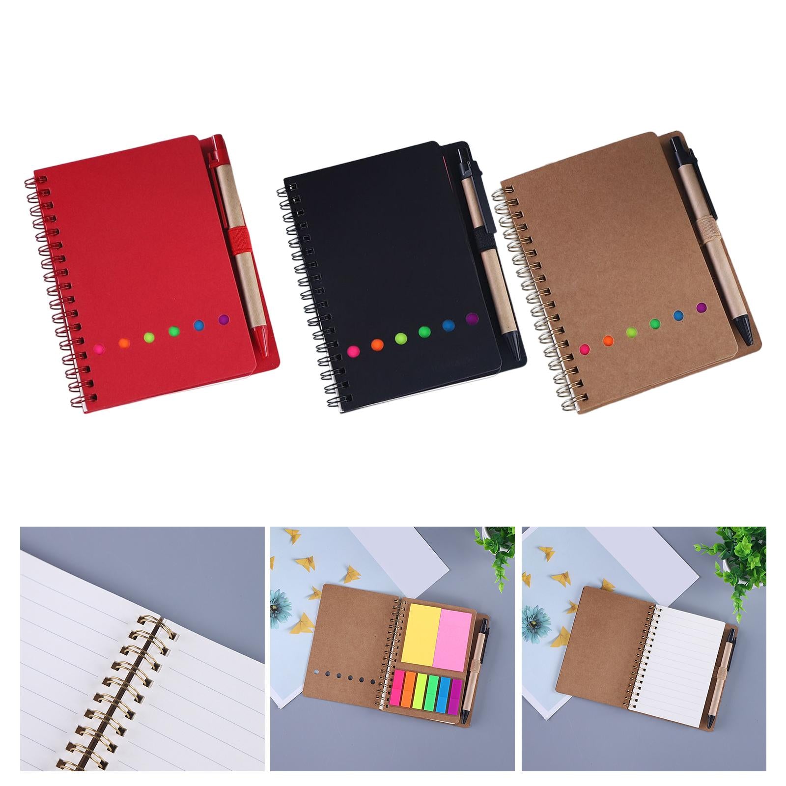 Travel Writing Notebook Diary Book Portable with Sticker for Diary Gifts Red