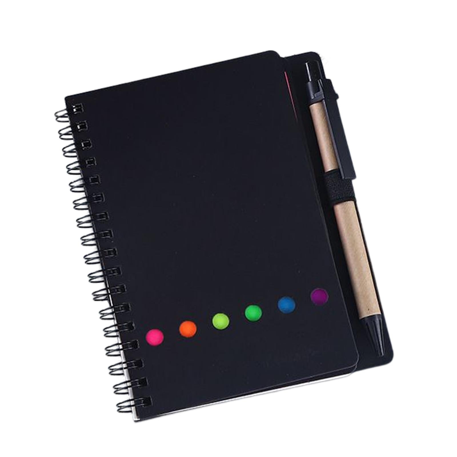 Travel Writing Notebook Diary Book Portable with Sticker for Diary Gifts Black