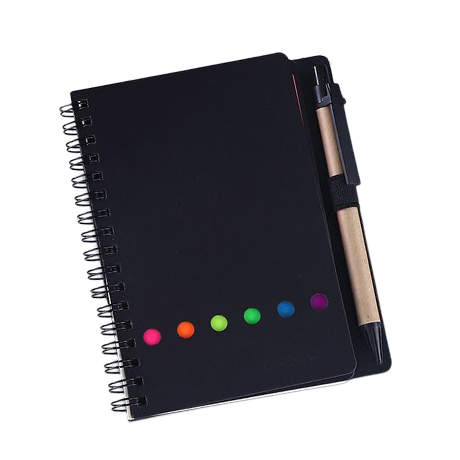 Travel Writing Notebook Diary Book Portable with Sticker for Diary Gifts Black