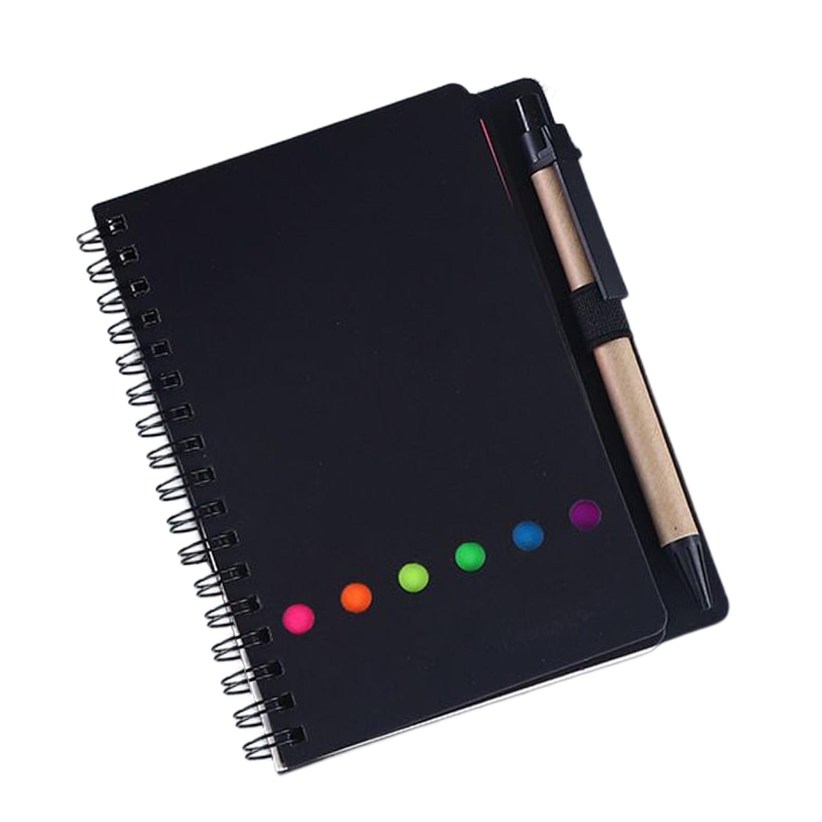 Travel Writing Notebook Diary Book Portable with Sticker for Diary Gifts Black