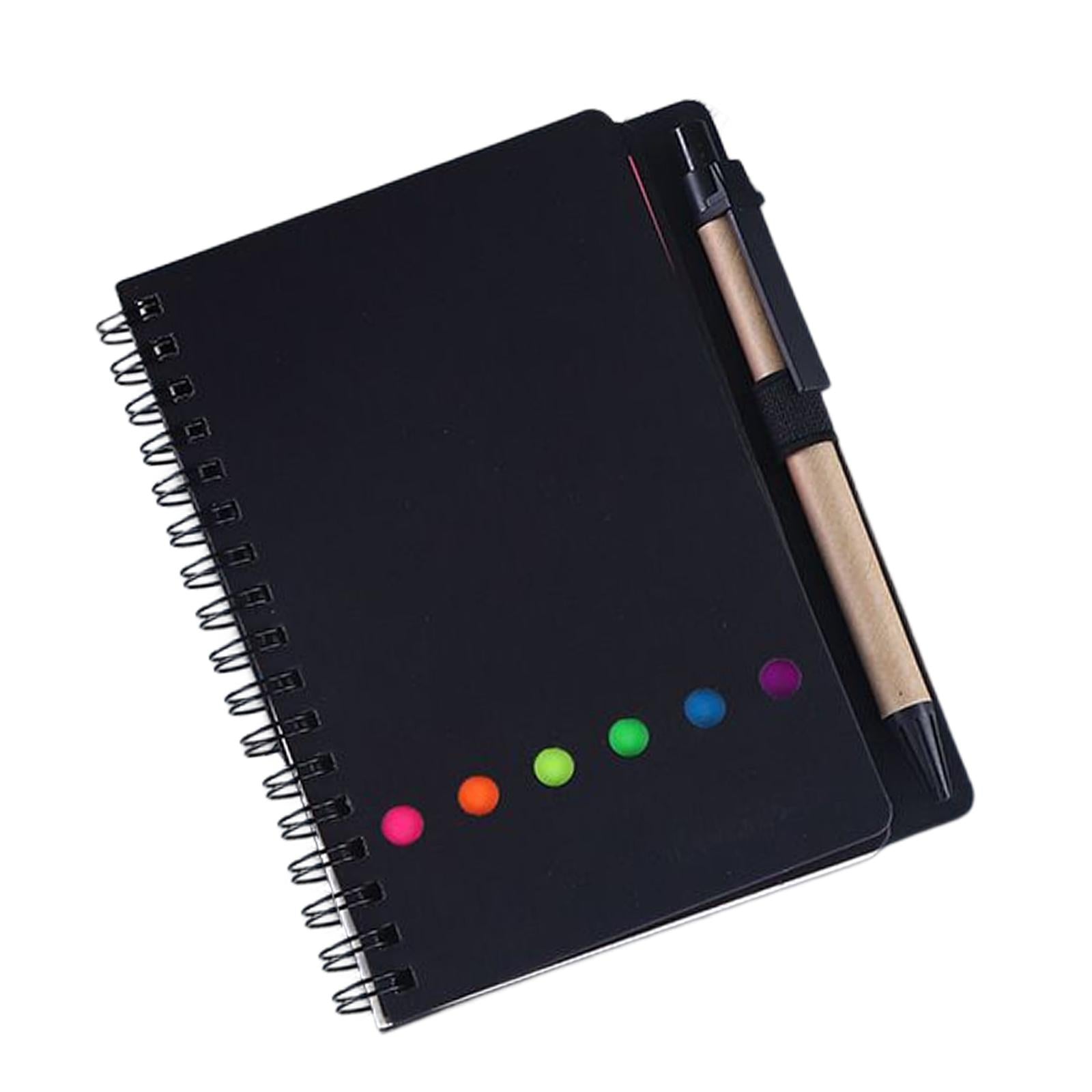 Travel Writing Notebook Diary Book Portable with Sticker for Diary Gifts Black