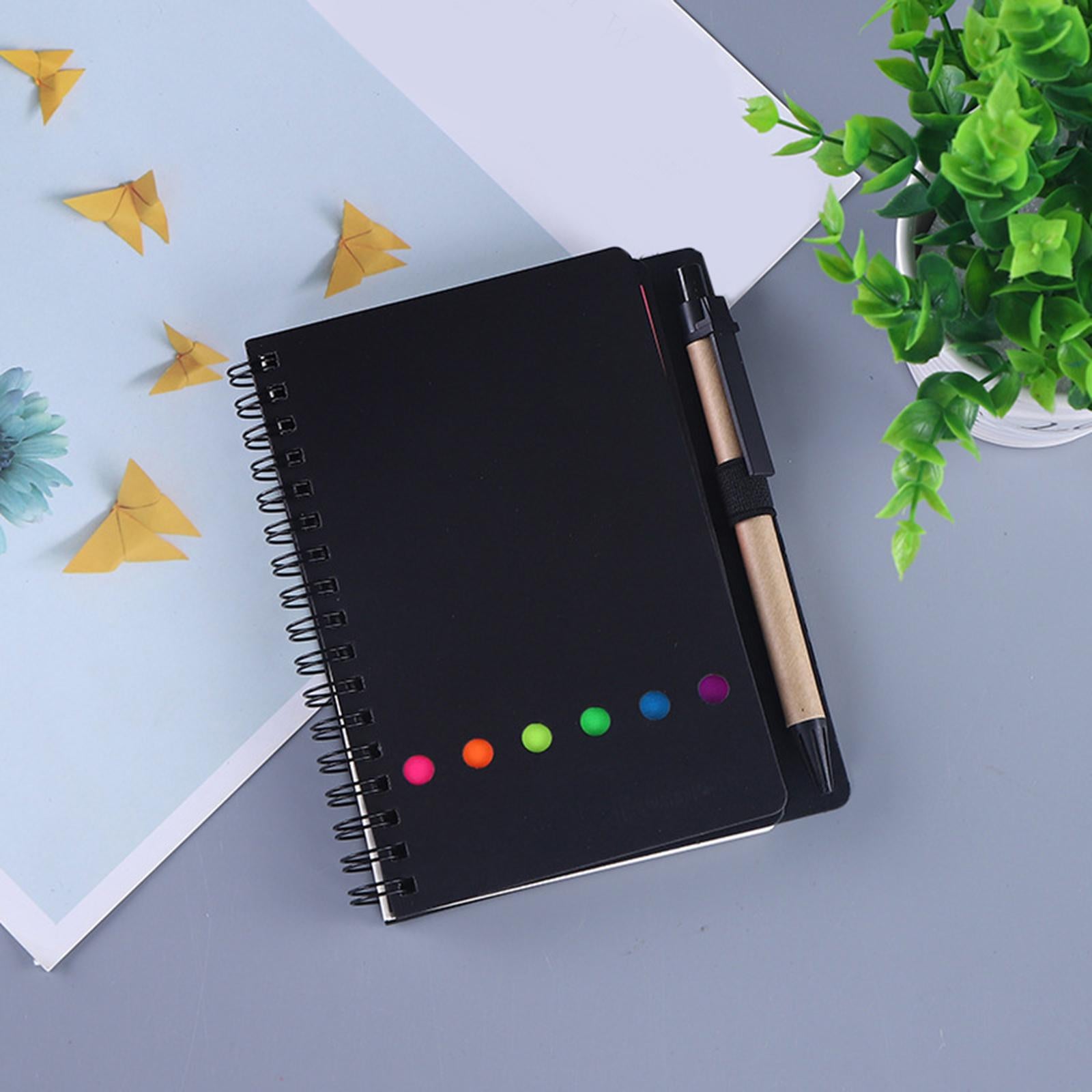 Travel Writing Notebook Diary Book Portable with Sticker for Diary Gifts Black