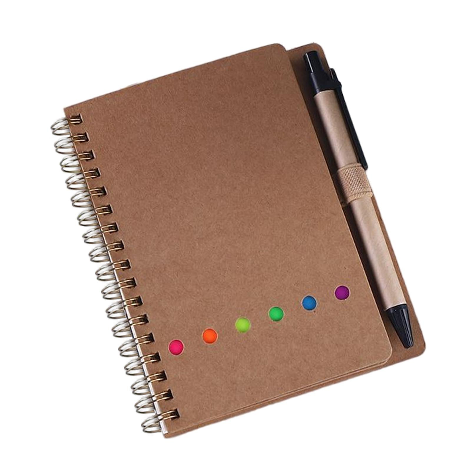 Travel Writing Notebook Diary Book Portable with Sticker for Diary Gifts Brown