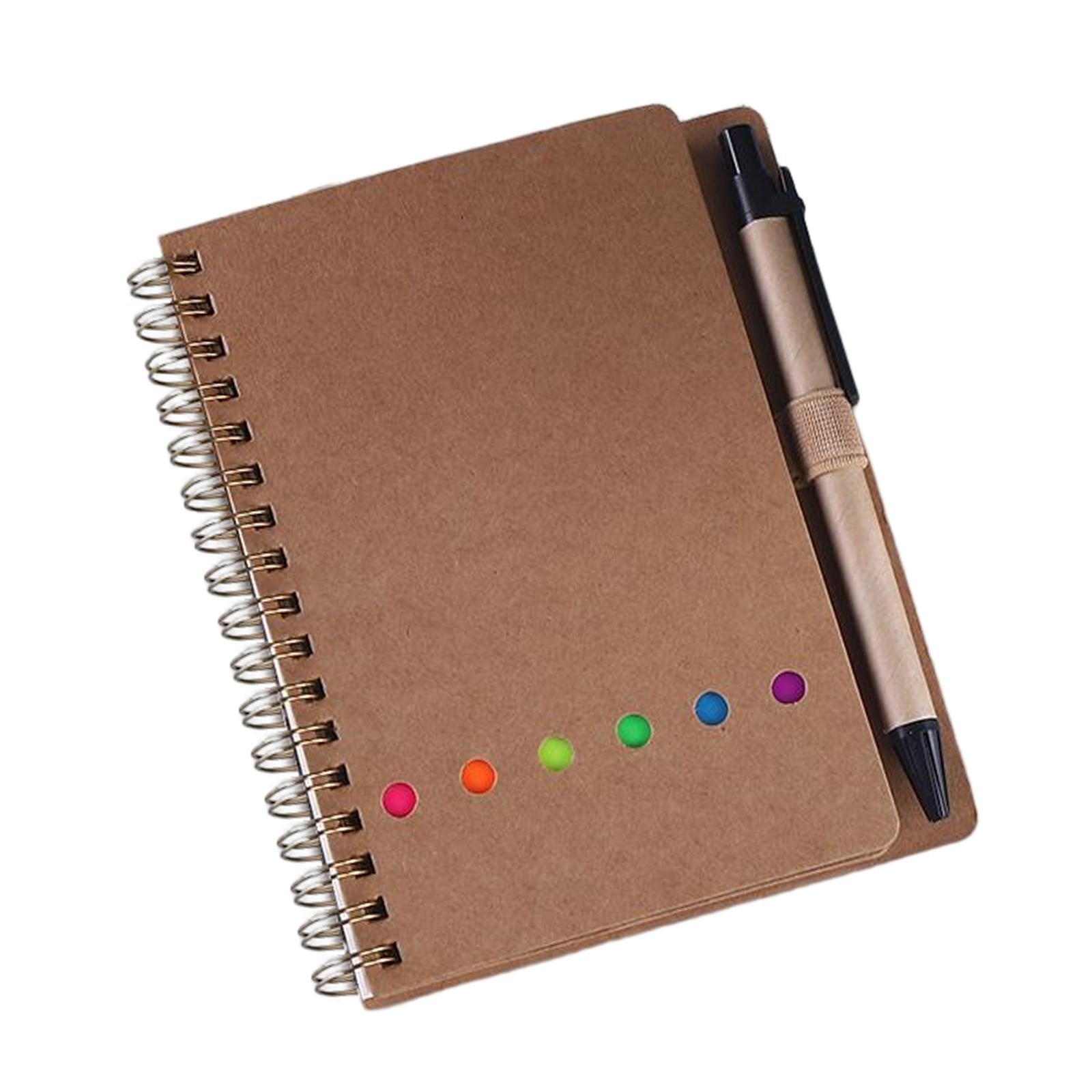 Travel Writing Notebook Diary Book Portable with Sticker for Diary Gifts Brown