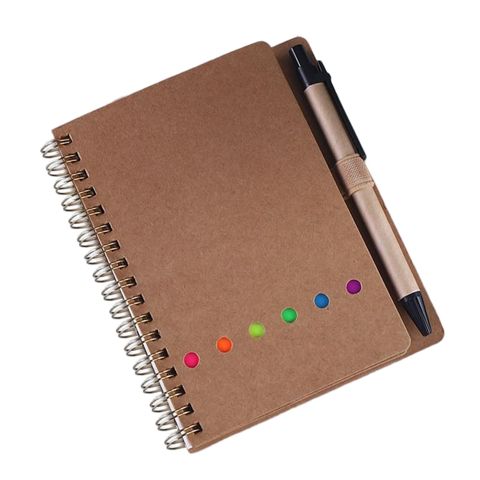 Travel Writing Notebook Diary Book Portable with Sticker for Diary Gifts Brown