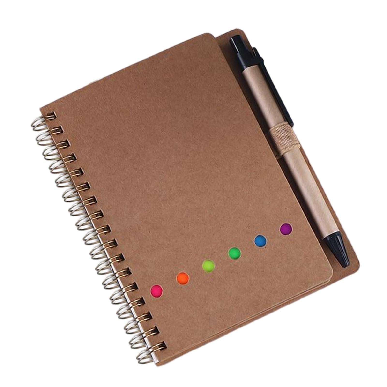 Travel Writing Notebook Diary Book Portable with Sticker for Diary Gifts Brown