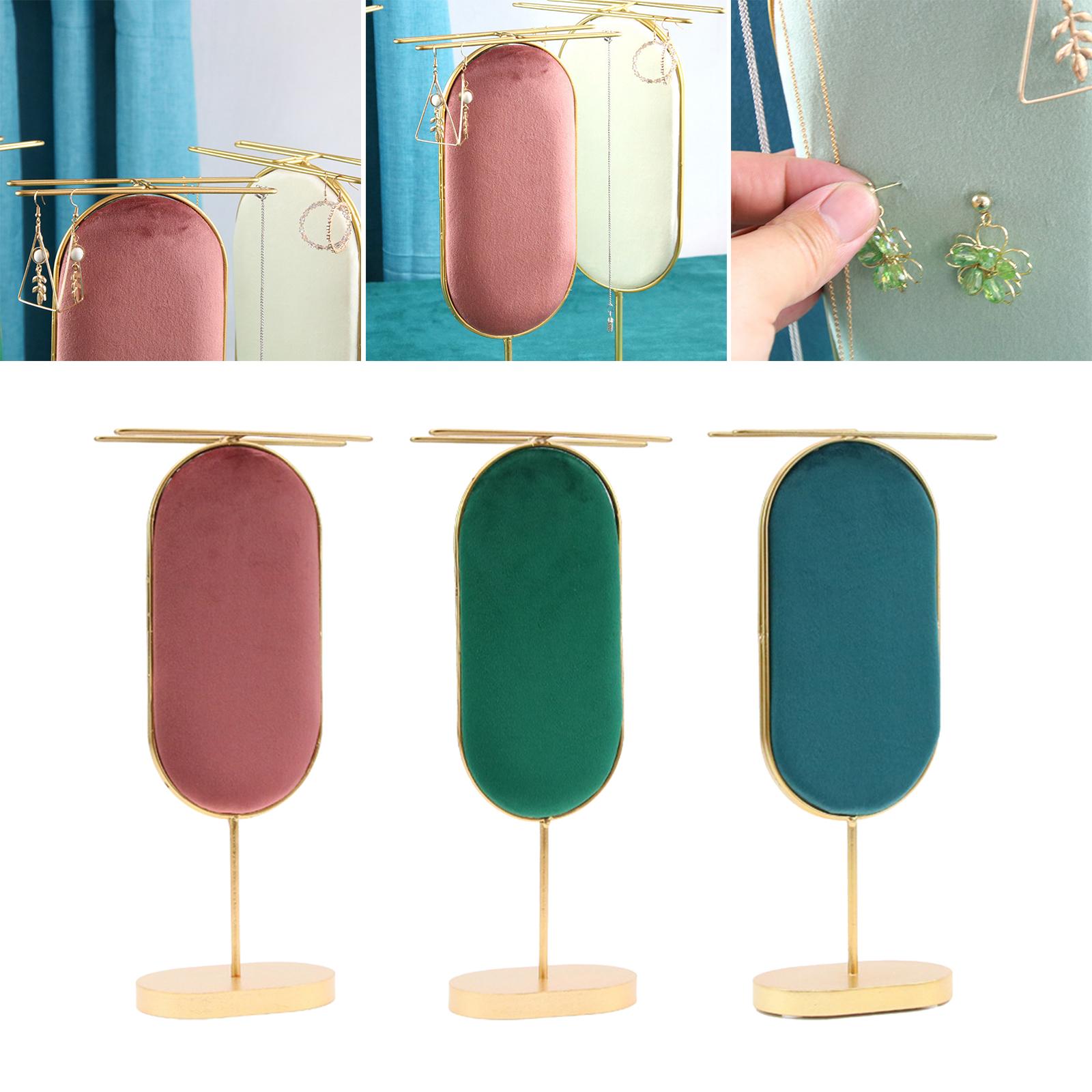 Earring Display Stand Jewelry Display Stand for Bedroom Home Pink and Green