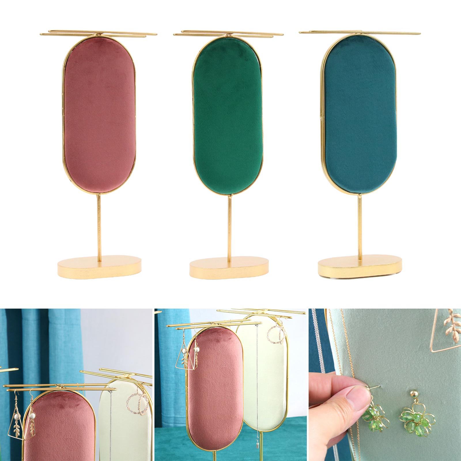 Earring Display Stand Jewelry Display Stand for Bedroom Home Pink and Green