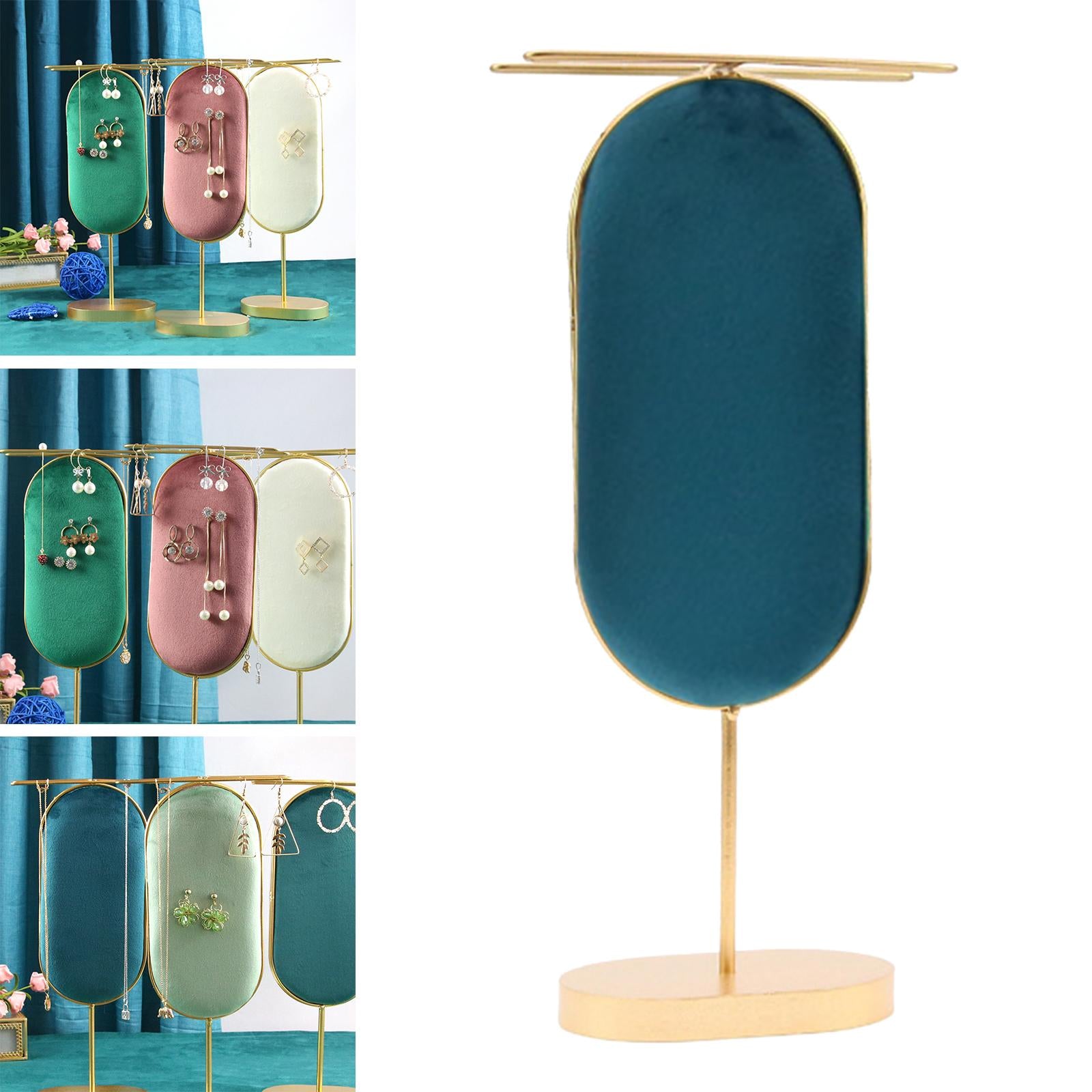 Earring Display Stand Jewelry Display Stand for Bedroom Home Green and Blue