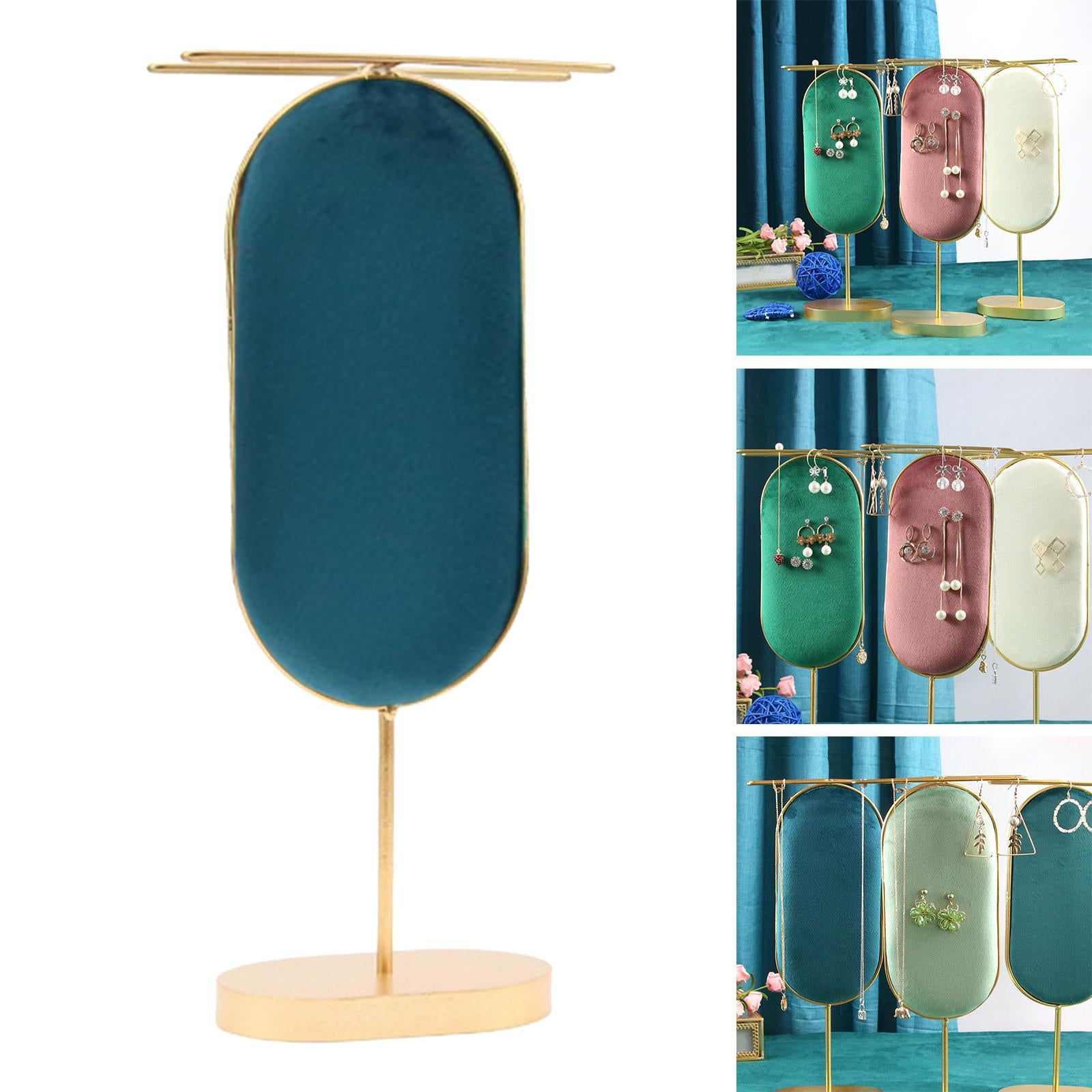 Earring Display Stand Jewelry Display Stand for Bedroom Home Green and Blue