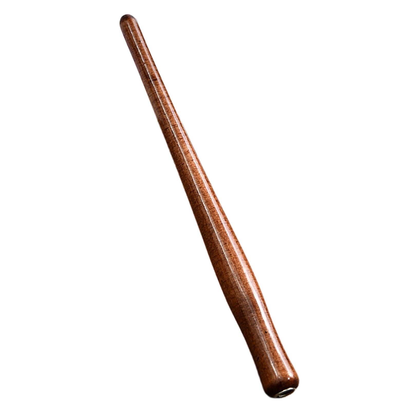 3xWooden Calligraphy Dip Pen Holder for Various Pen Nib Portable Compact Retro Brown