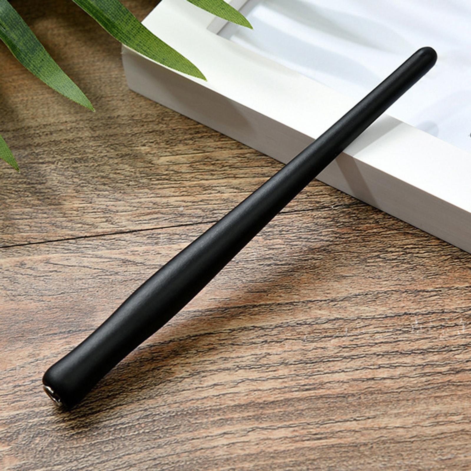 Wooden Calligraphy Dip Pen Holder for Various Pen Nib Portable Compact Retro Black
