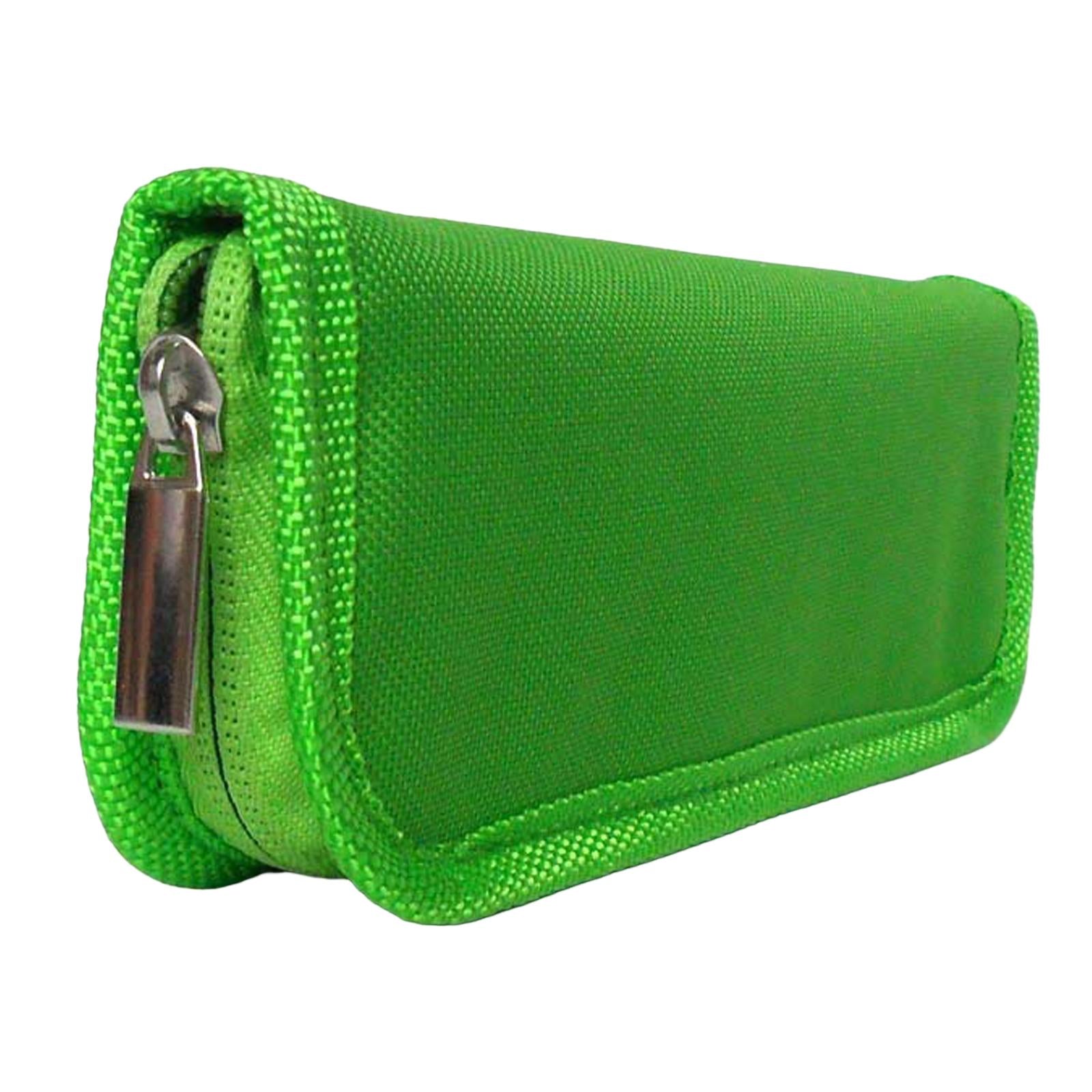 Travel Carry Case Protector Insulation Cooling Bag Smooth Zip Organzier Green