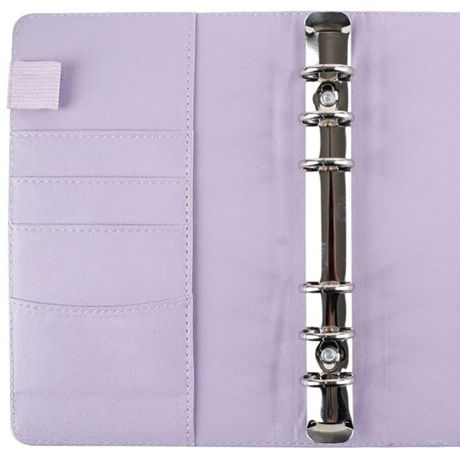 A6 Budget Binder Planner Label Sticker Notebook for Budgeting Expense Saving Purple