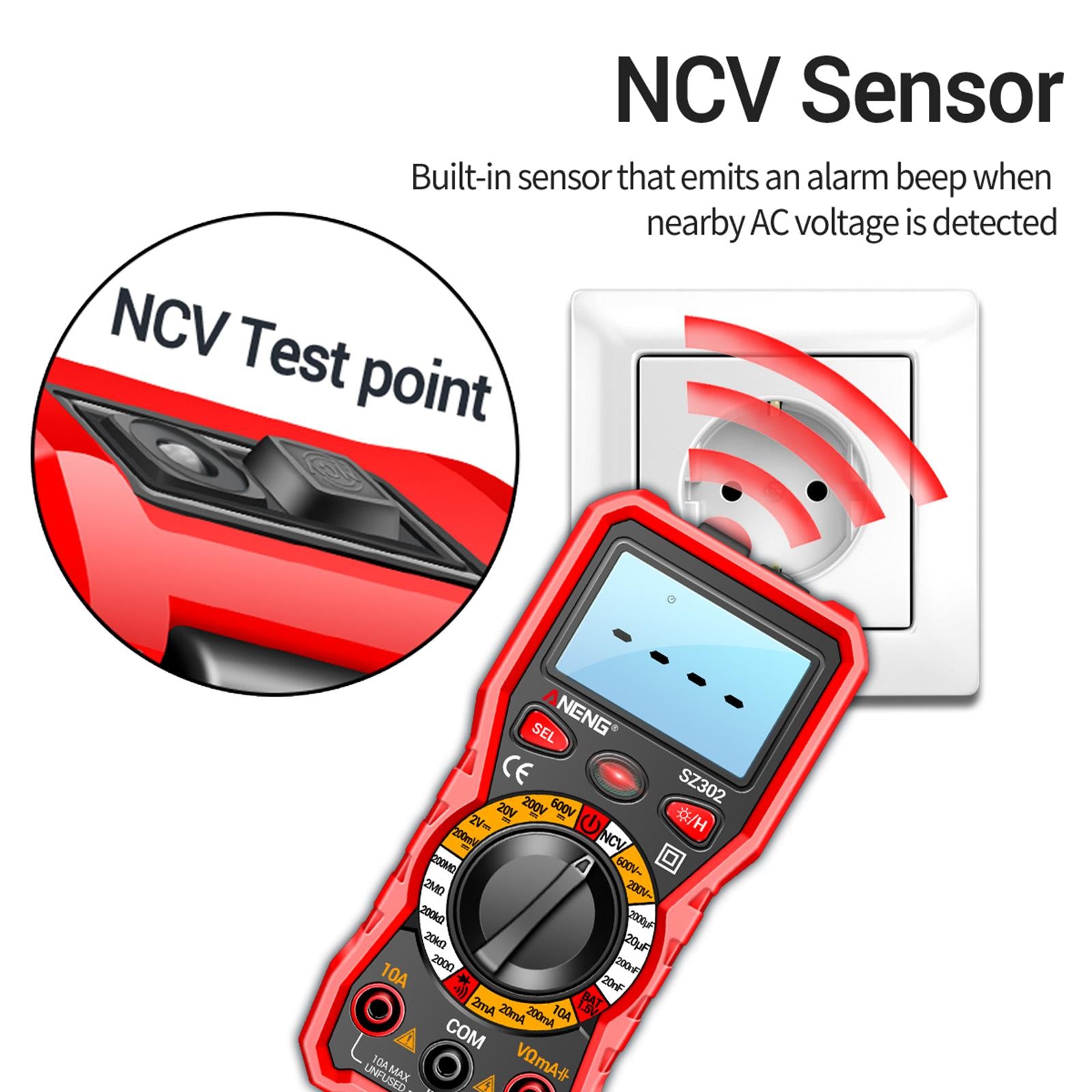 Digital Meter AC DC Voltage Current Equipment Amp Multimeters for DC Current
