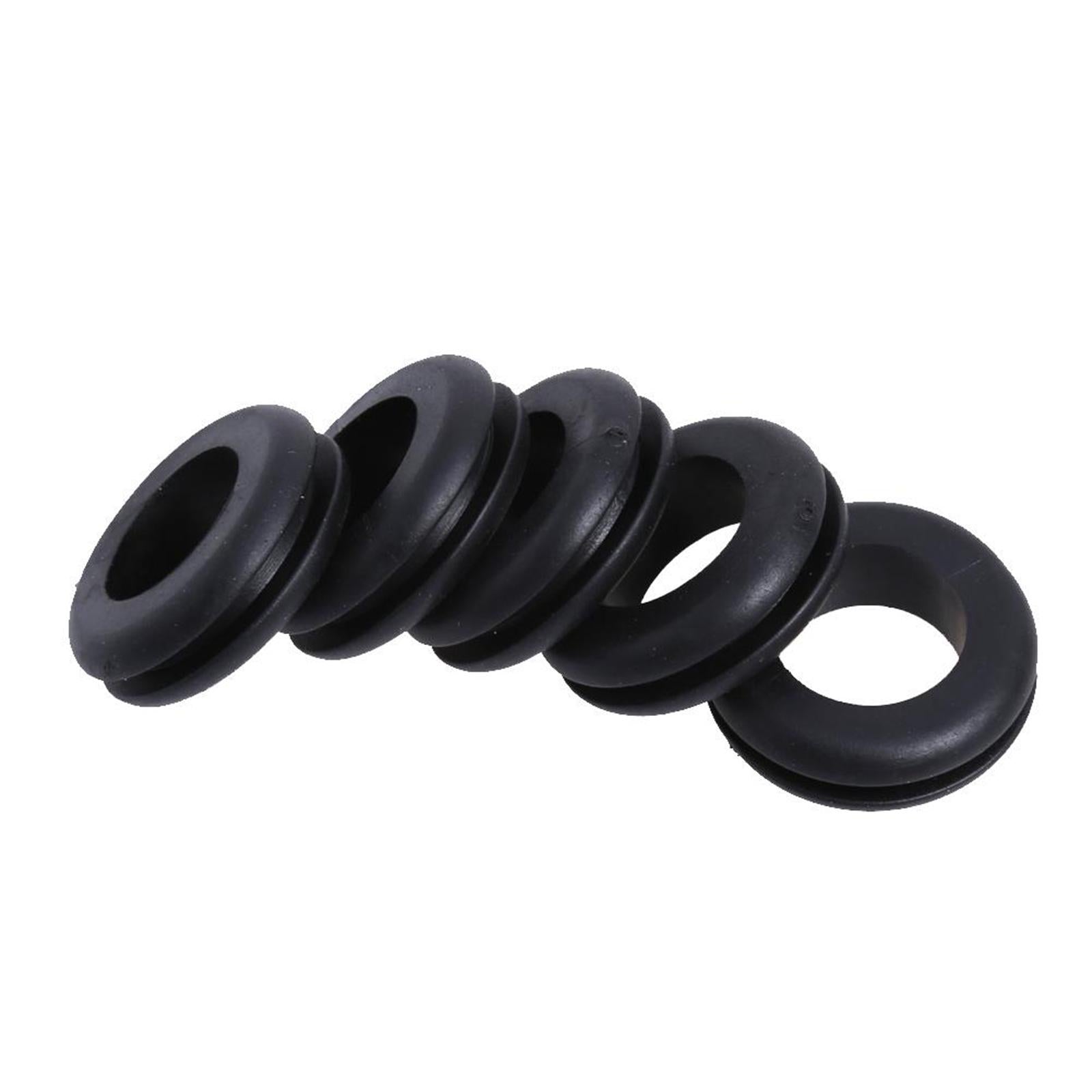 180x Portable Rubber Grommets Assorted Sizes Accessories for Wires Plugs