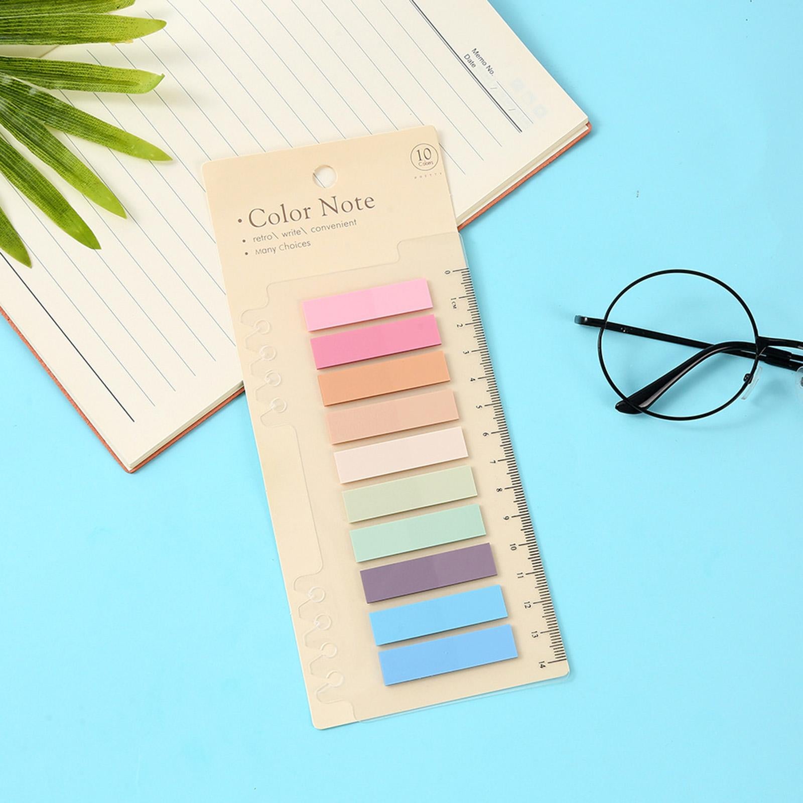 Pastel Color Index Tabs Aesthetic Classification for Notebooks School Office