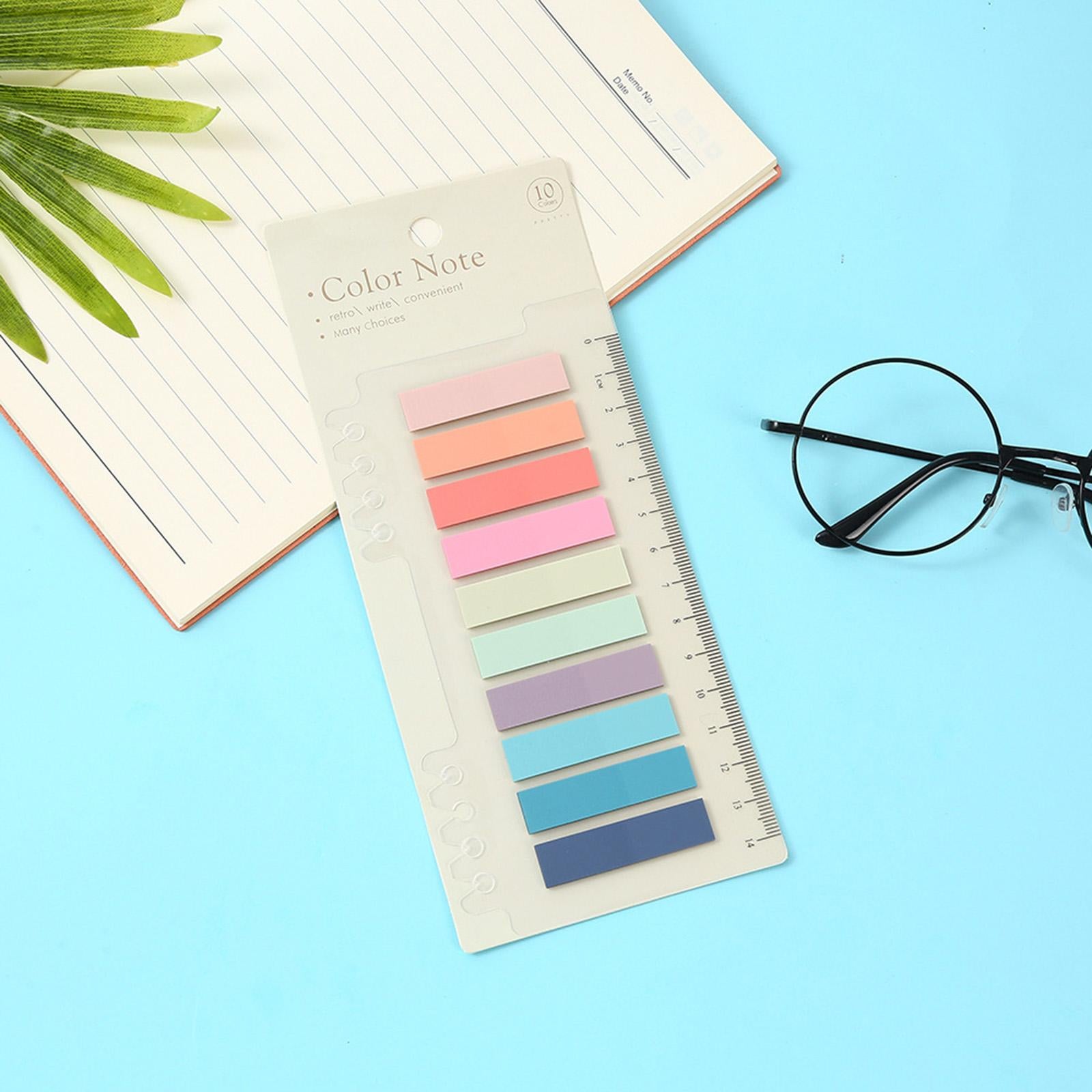 Pastel Color Index Tabs Aesthetic Classification for Notebooks School Office