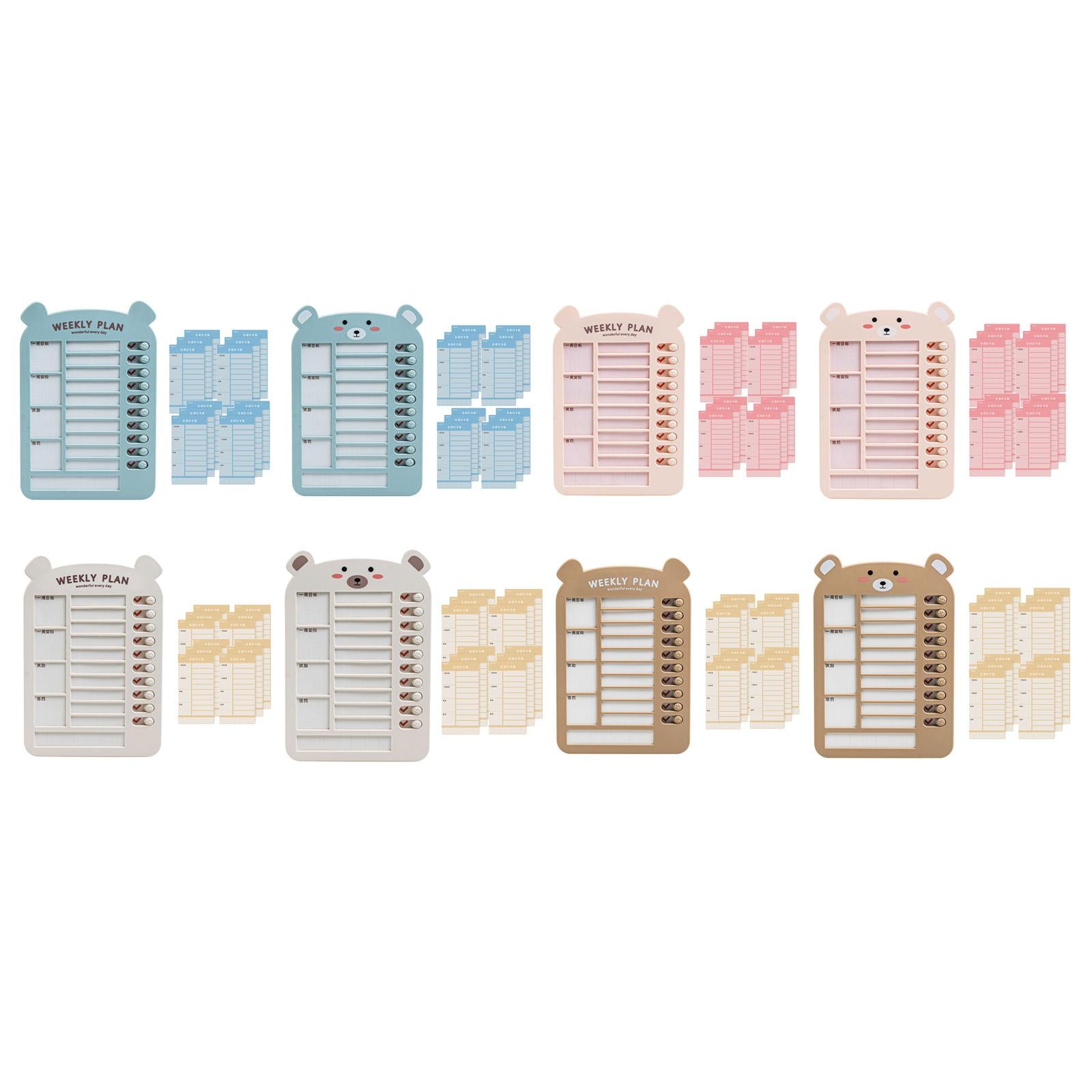 List Board Daily Task Planning Board Chart Memo for RV Office Home Beige