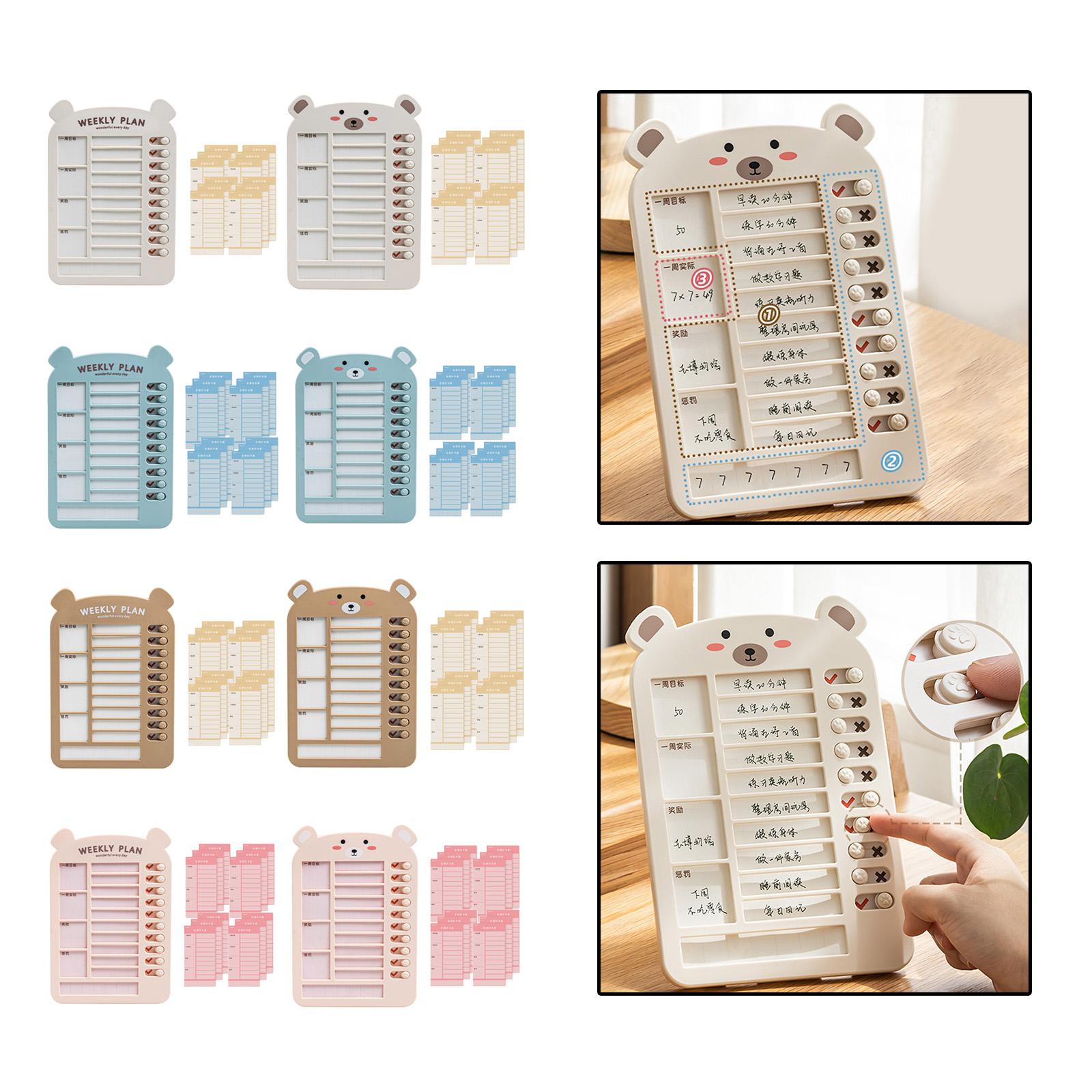 List Board Daily Task Planning Board Chart Memo for RV Office Home Beige