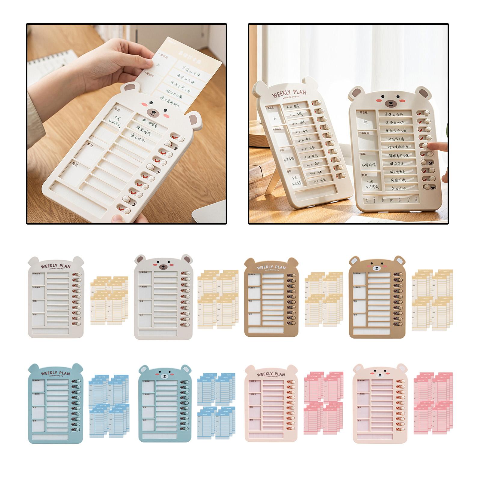 List Board Daily Task Planning Board Chart Memo for RV Office Home Beige