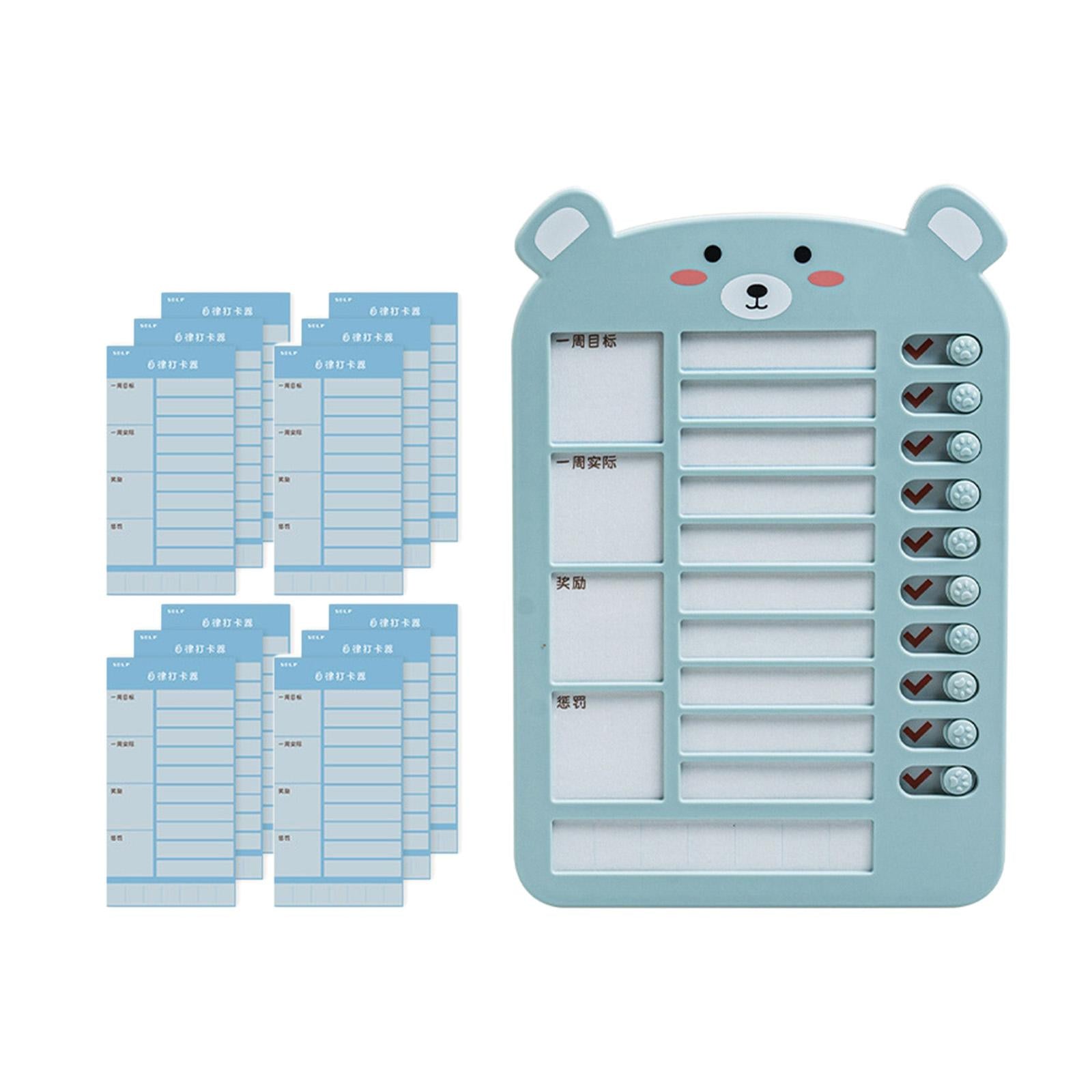 List Board Daily Task Planning Board Chart Memo for RV Office Home Blue Bear
