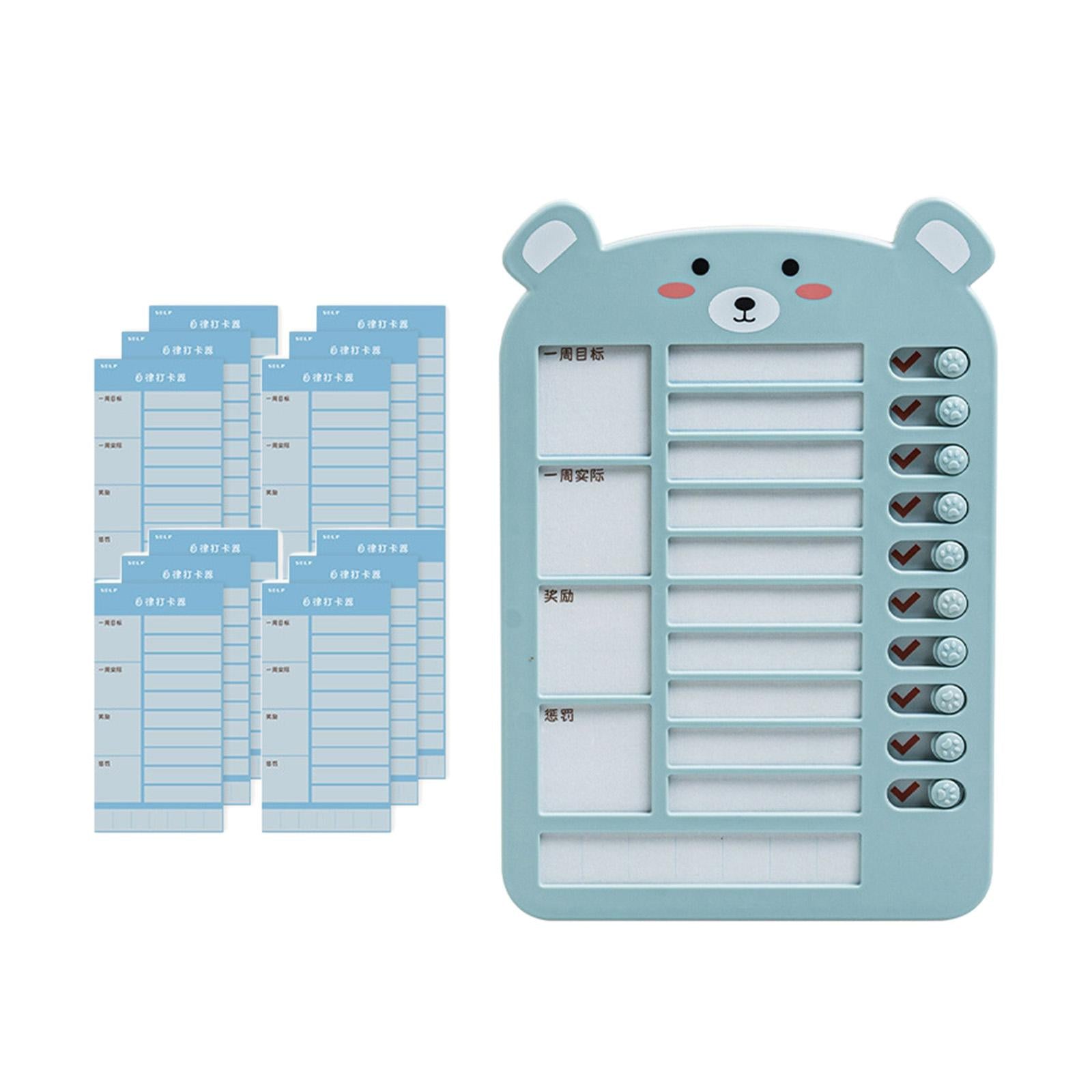 List Board Daily Task Planning Board Chart Memo for RV Office Home Blue Bear