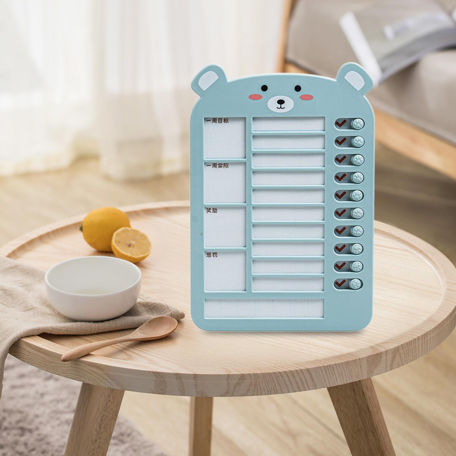 List Board Daily Task Planning Board Chart Memo for RV Office Home Blue Bear